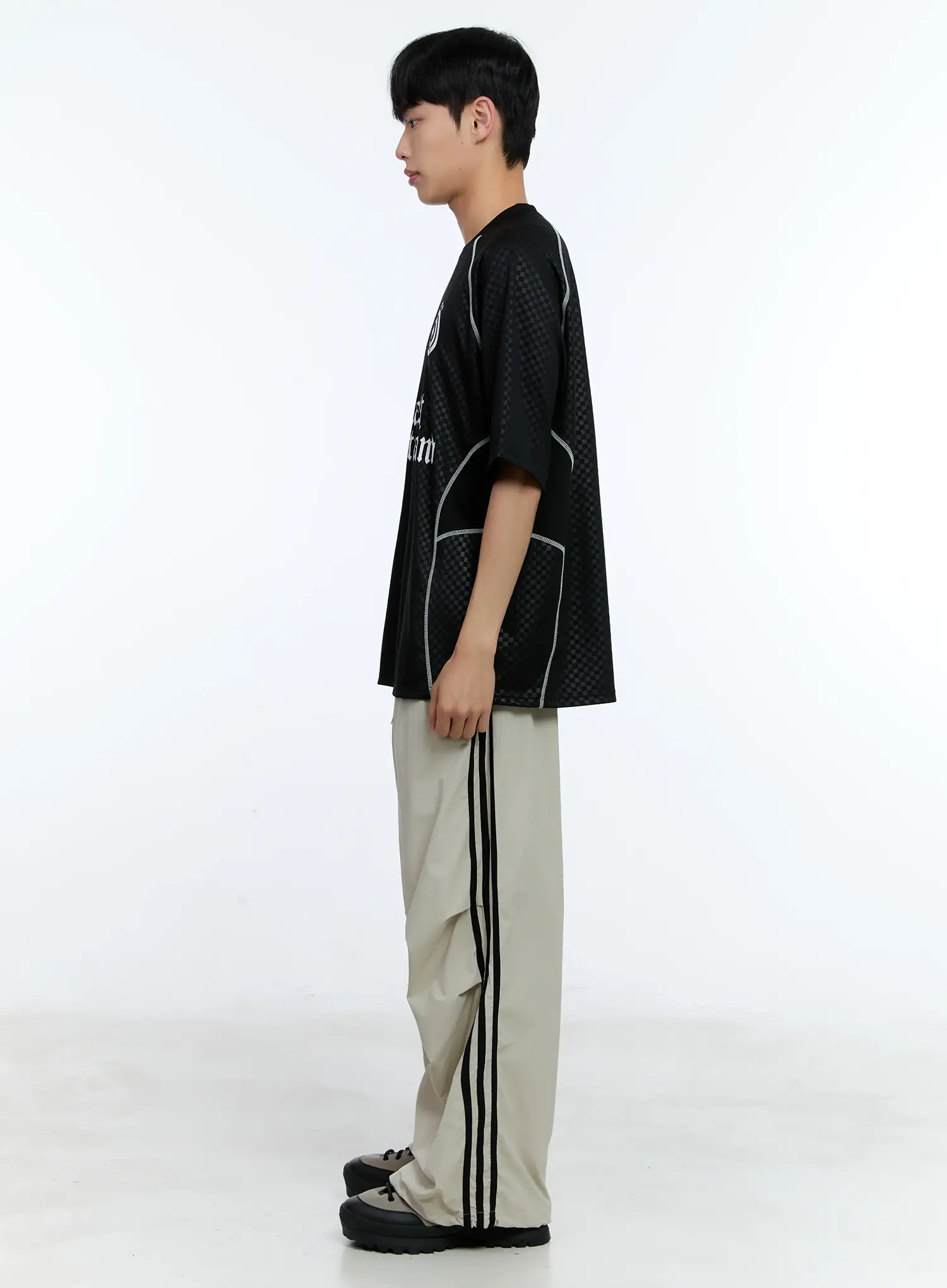 Men's Parachute Nylon Track Pants IL515 - Image 6