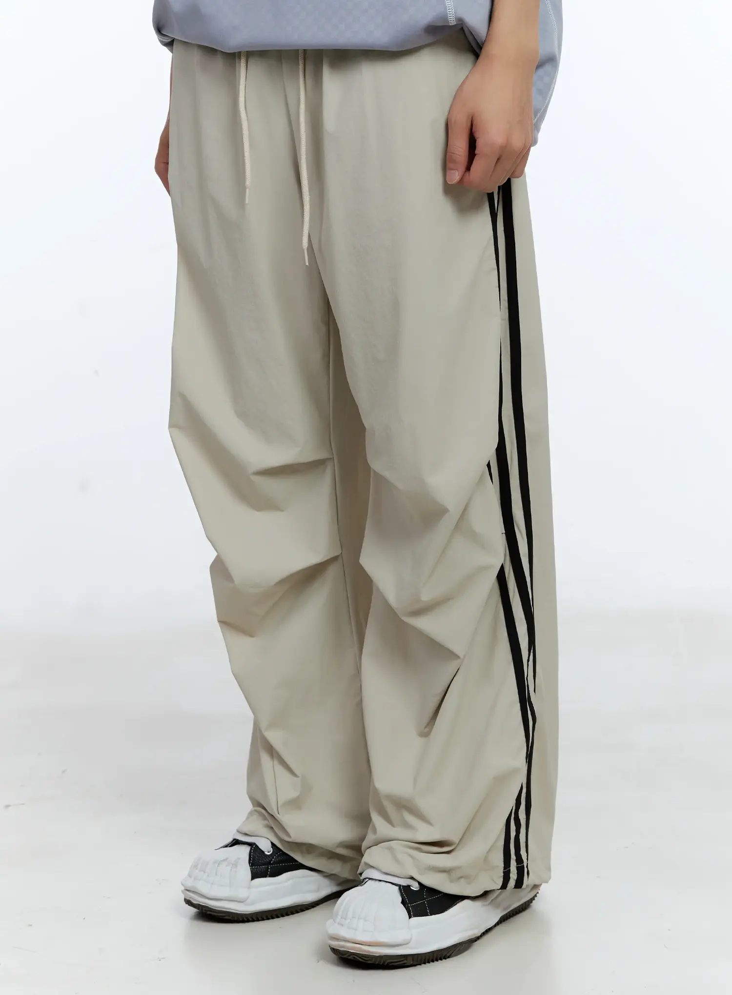Men's Parachute Nylon Track Pants IL515 - Image 7