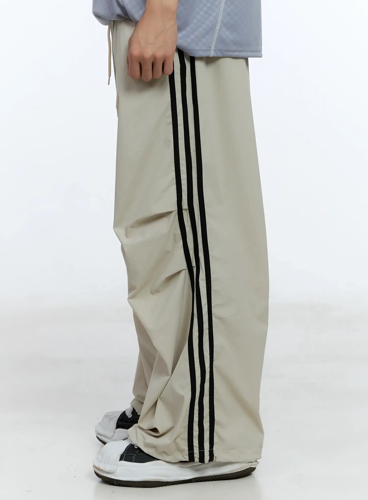 Men's Parachute Nylon Track Pants IL515 - Image 8
