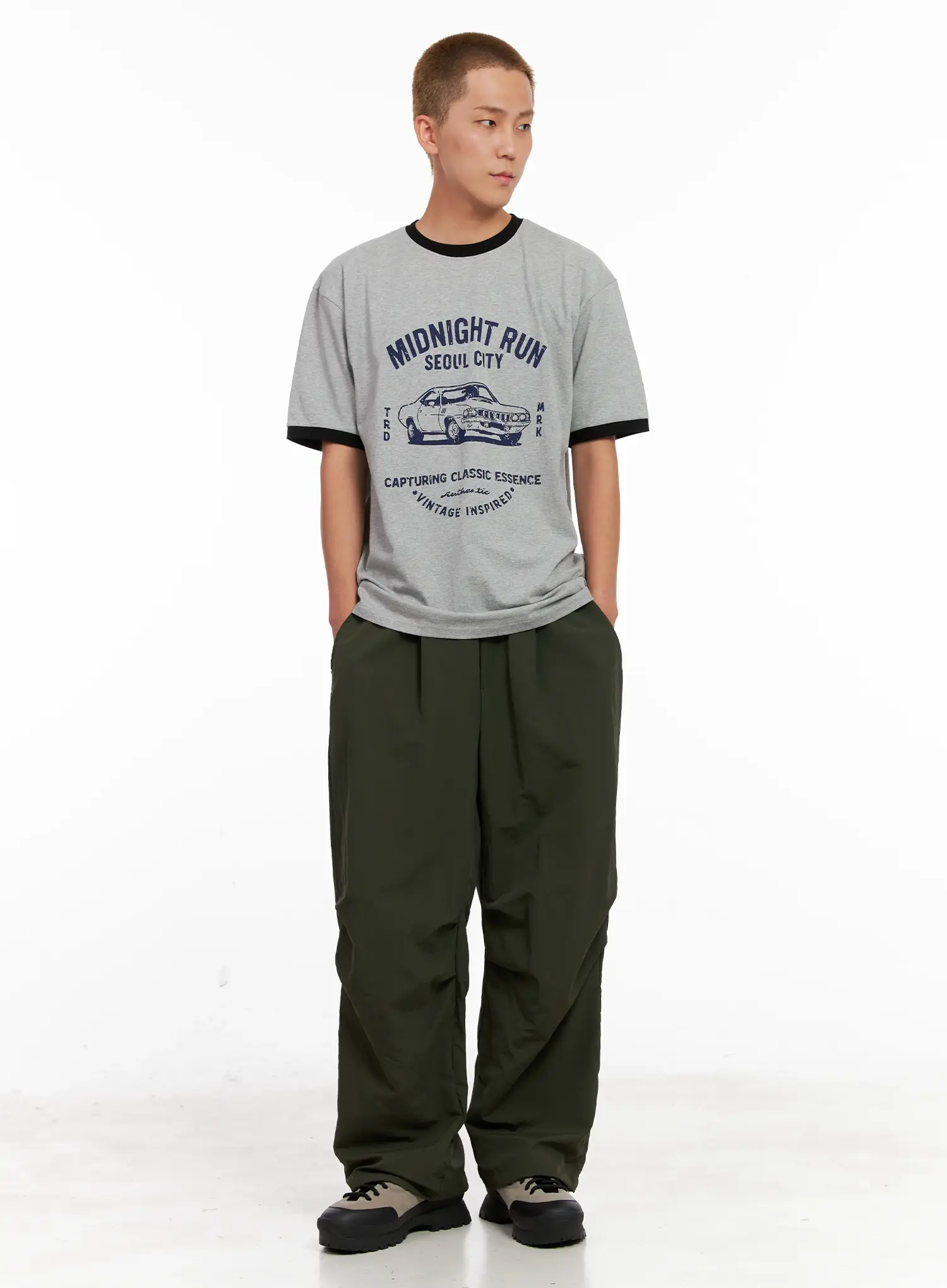 Men's Parachute Streetwear Pants IL518 - Image 15