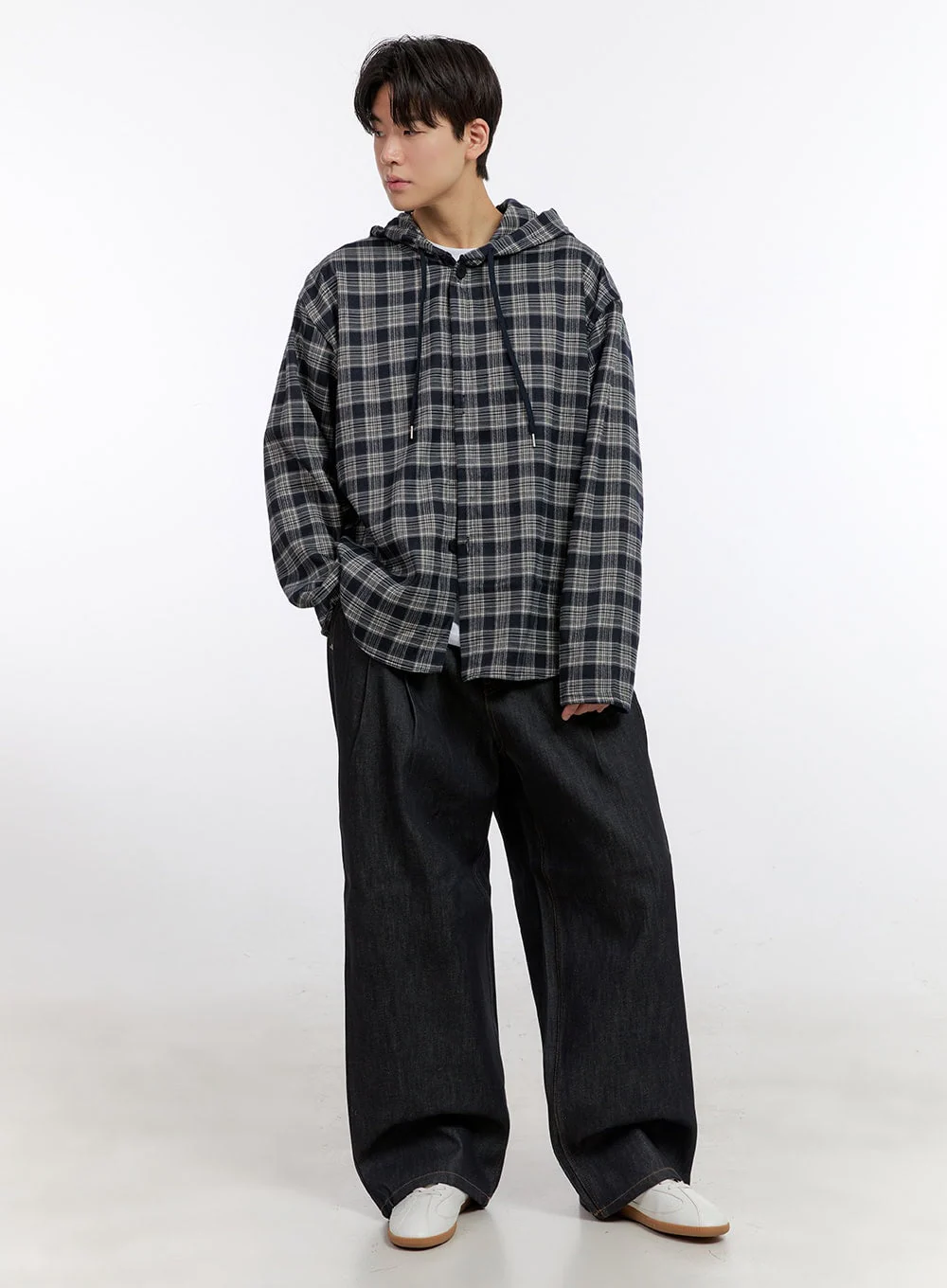 Men's Pintuck Baggy Jeans IM525