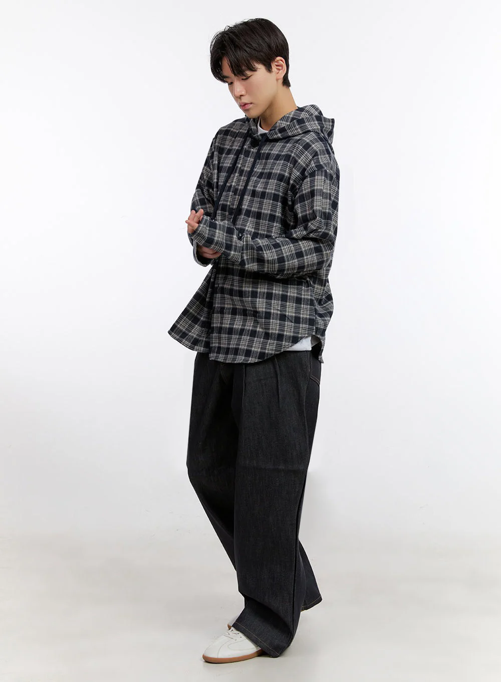 Men's Pintuck Baggy Jeans IM525 - Image 3