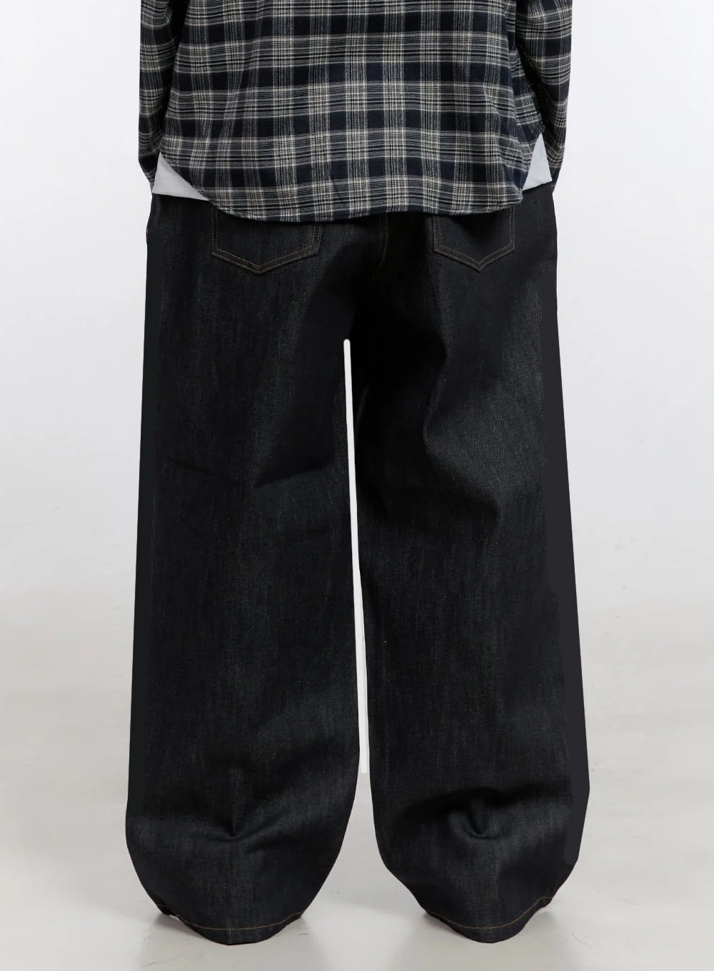 Men's Pintuck Baggy Jeans IM525 - Image 6