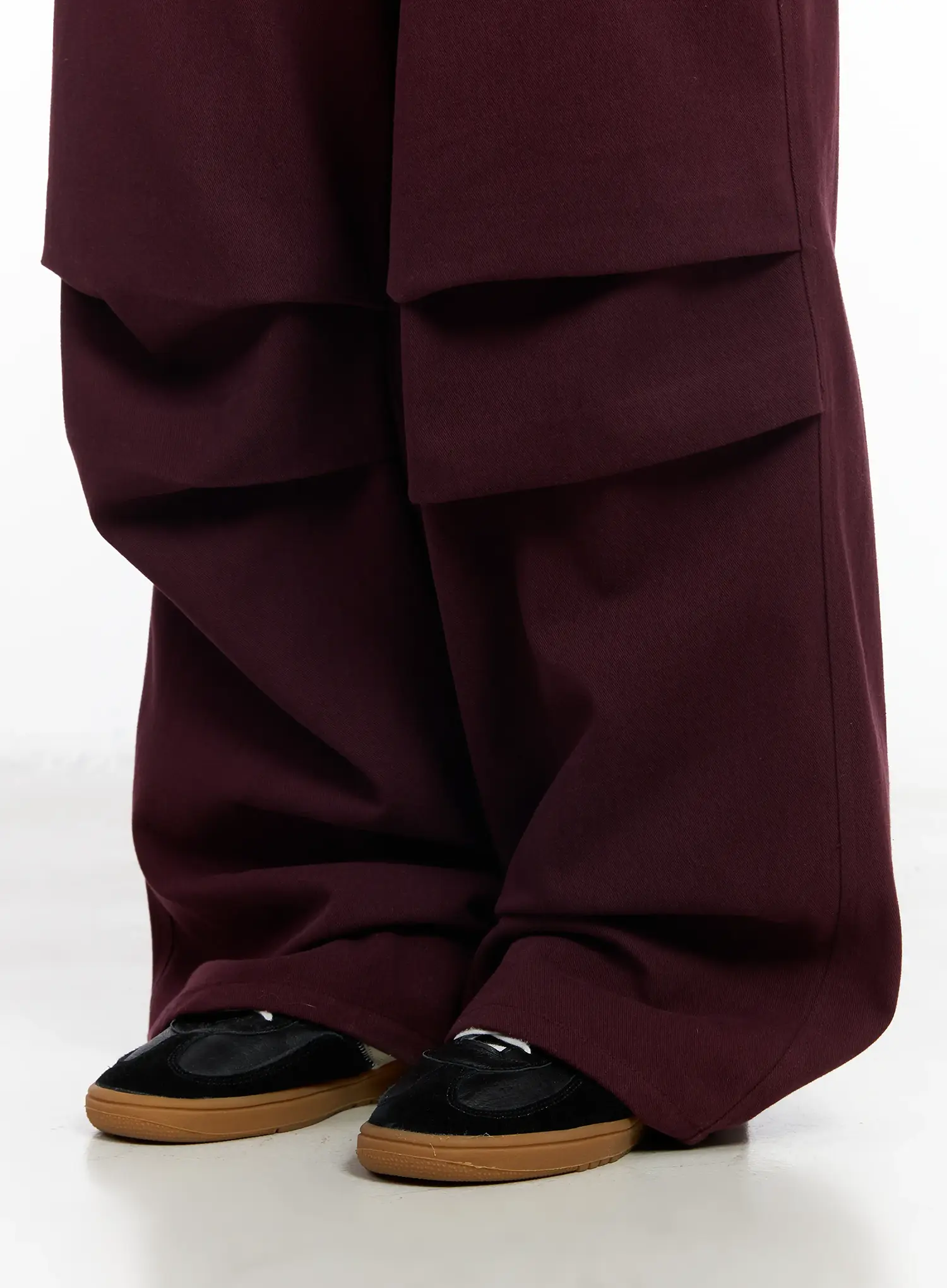 Men's Pintuck Baggy Pants IM516 - Image 2