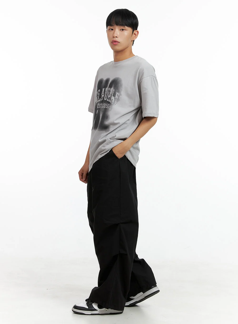 Men's Pintuck Banded Cotton Pants CL429 - Image 5