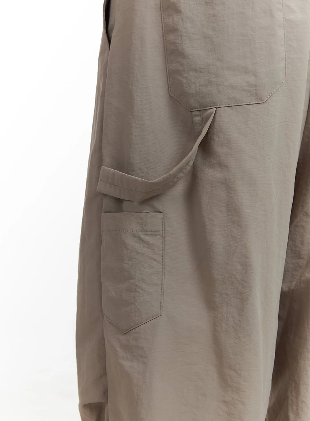 Men's Pintuck Nylon Wide Fit Pants CL429 - Image 3