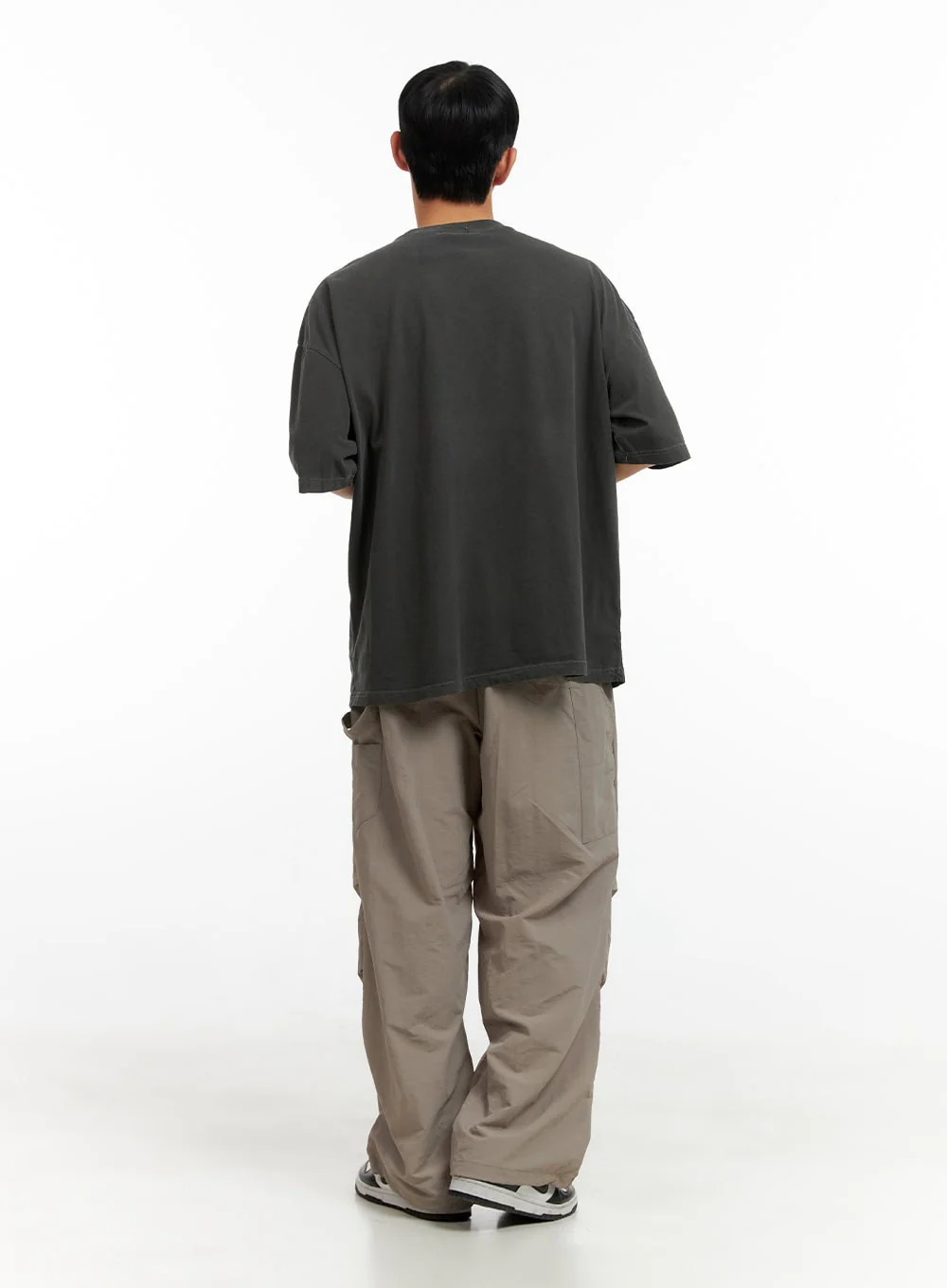 Men's Pintuck Nylon Wide Fit Pants CL429 - Image 7
