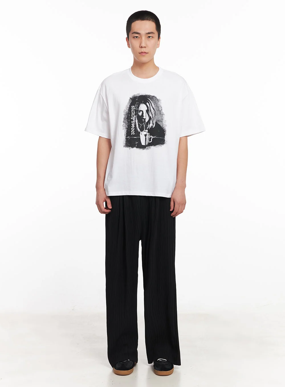 Men's Pintuck Straight-Fit Pants IY506 - Image 7