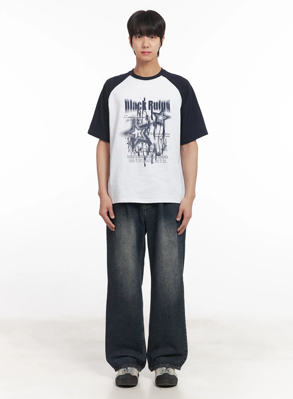 Men's Pintuck Washed Jeans IA511 - Image 5