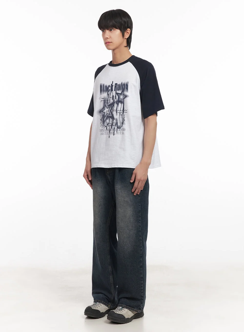 Men's Pintuck Washed Jeans IA511 - Image 6