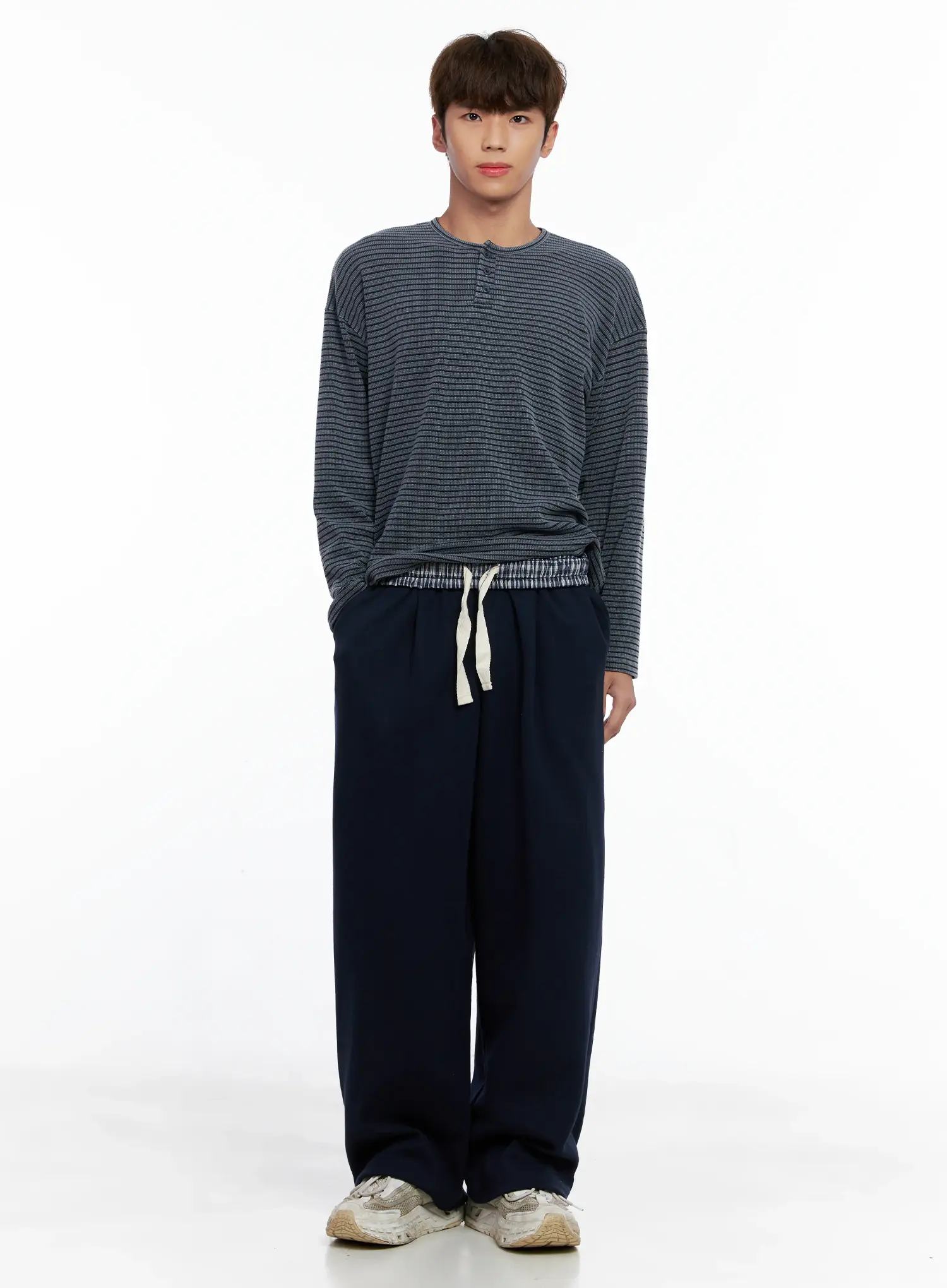 Men's Plaid Waistband Sweatpants IO502 - Image 10