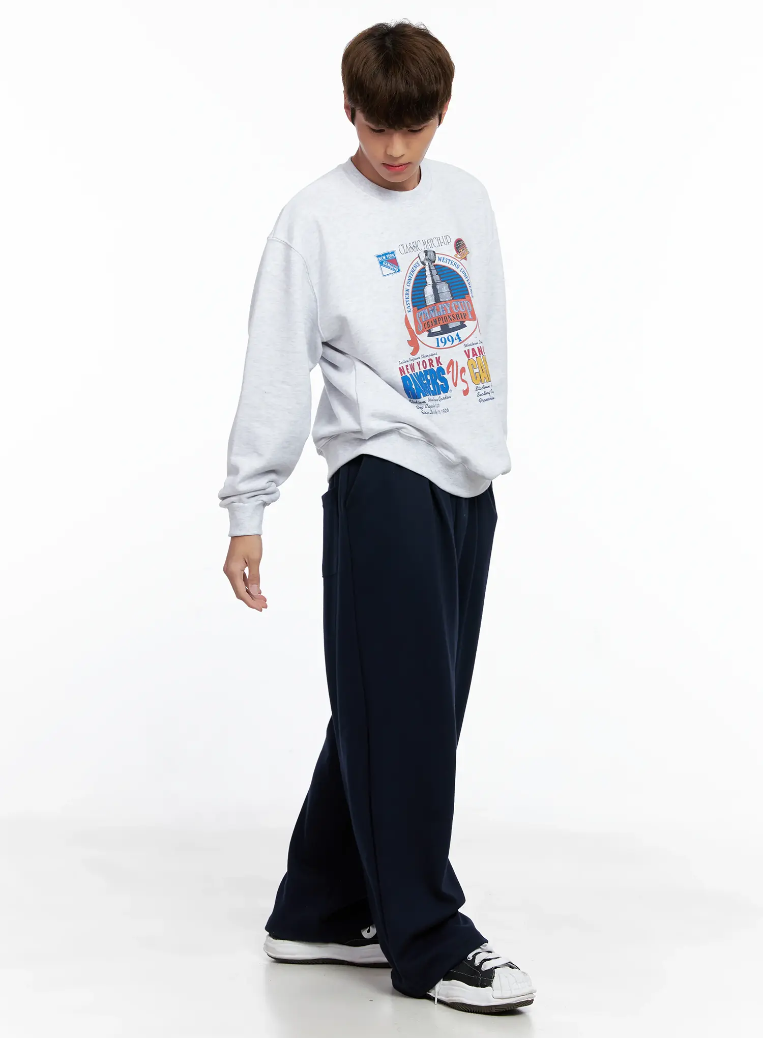 Men's Plaid Waistband Sweatpants IO502 - Image 11
