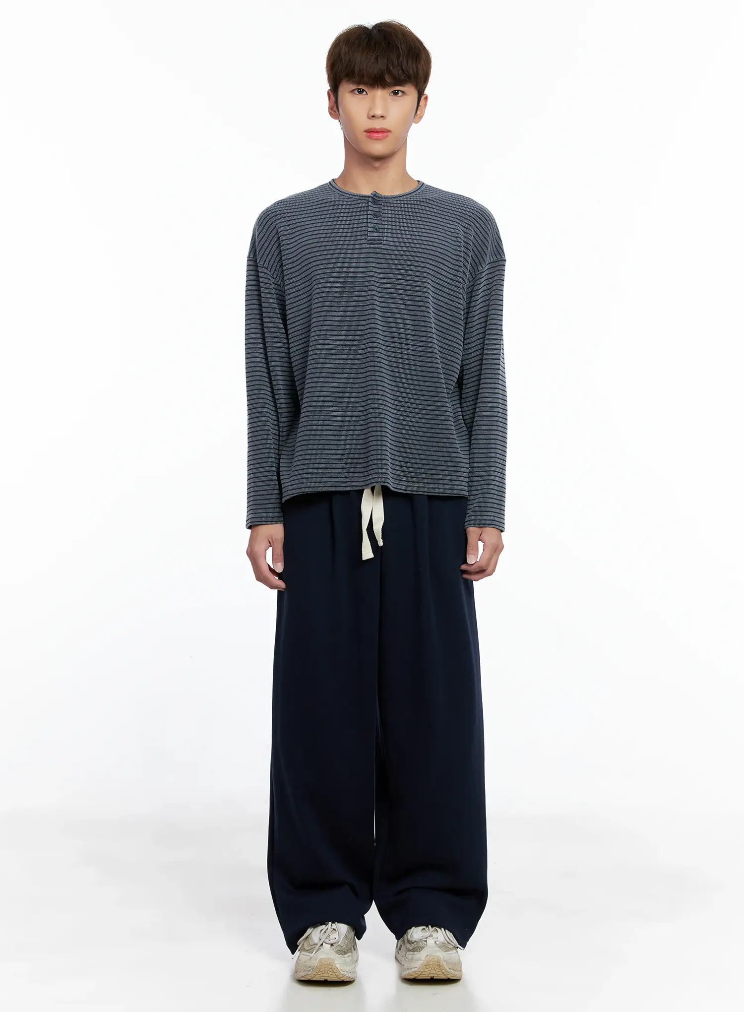 Men's Plaid Waistband Sweatpants IO502 - Image 4
