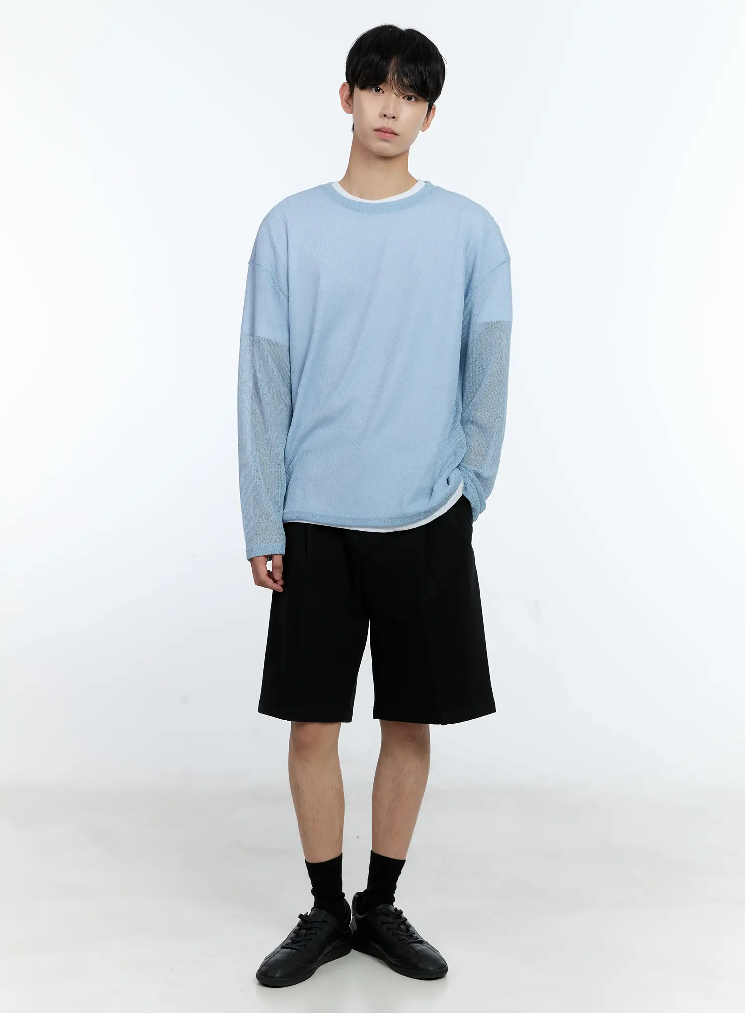 Men's Pleat Bermuda Shorts IG501 - Image 14