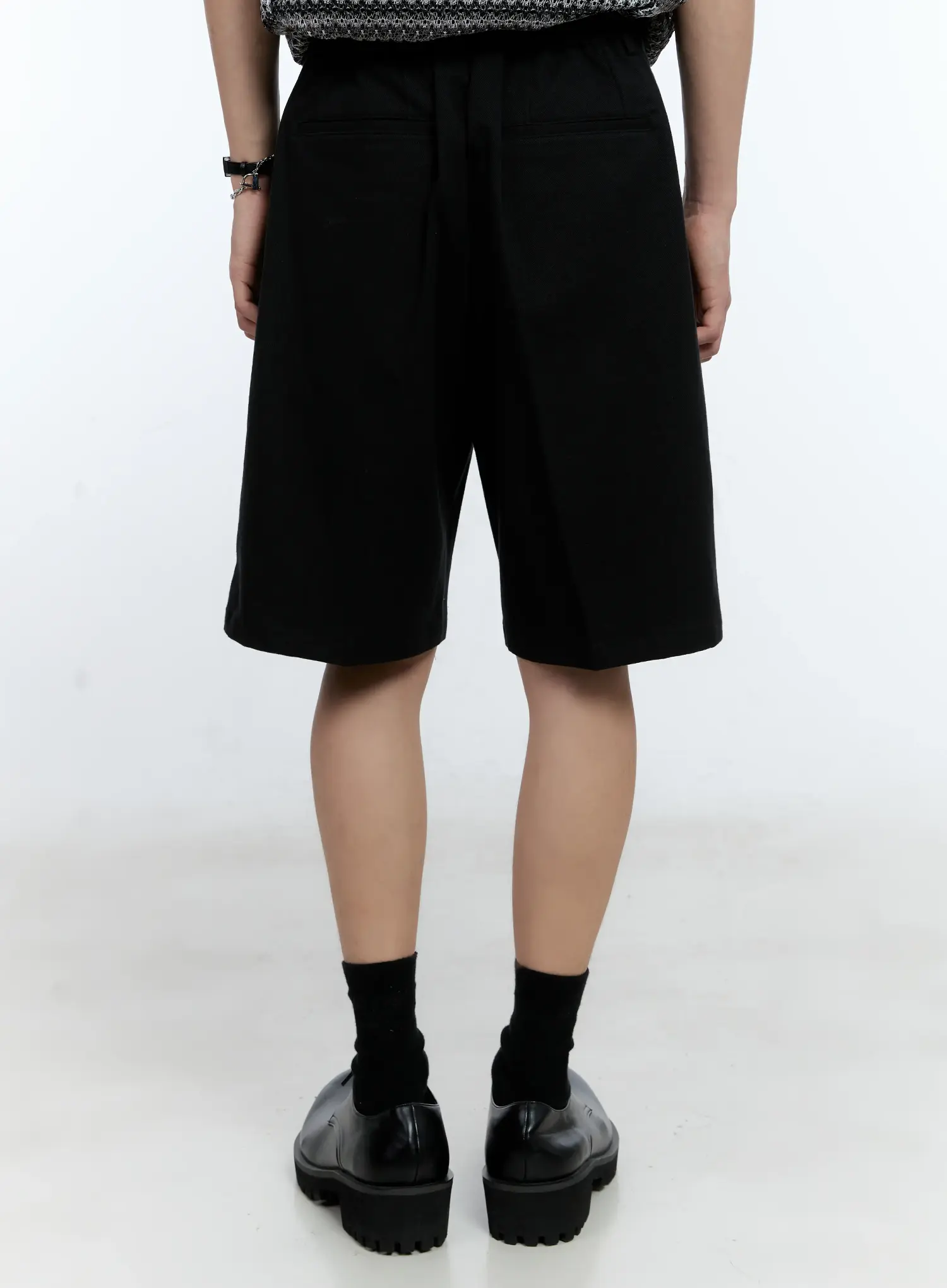 Men's Pleat Bermuda Shorts IG501 - Image 8