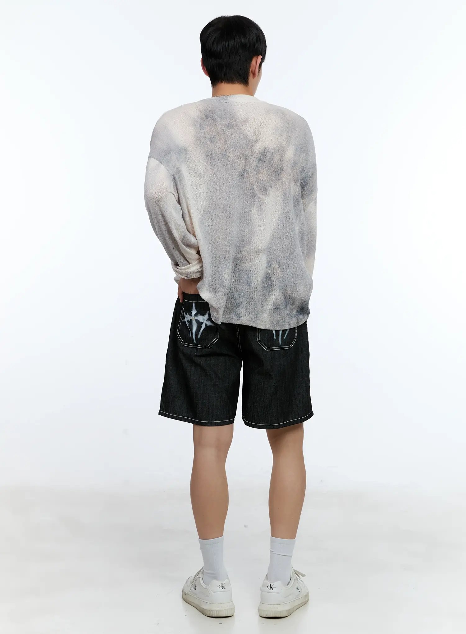 Men's Pleated Denim Jorts IL517 - Image 17