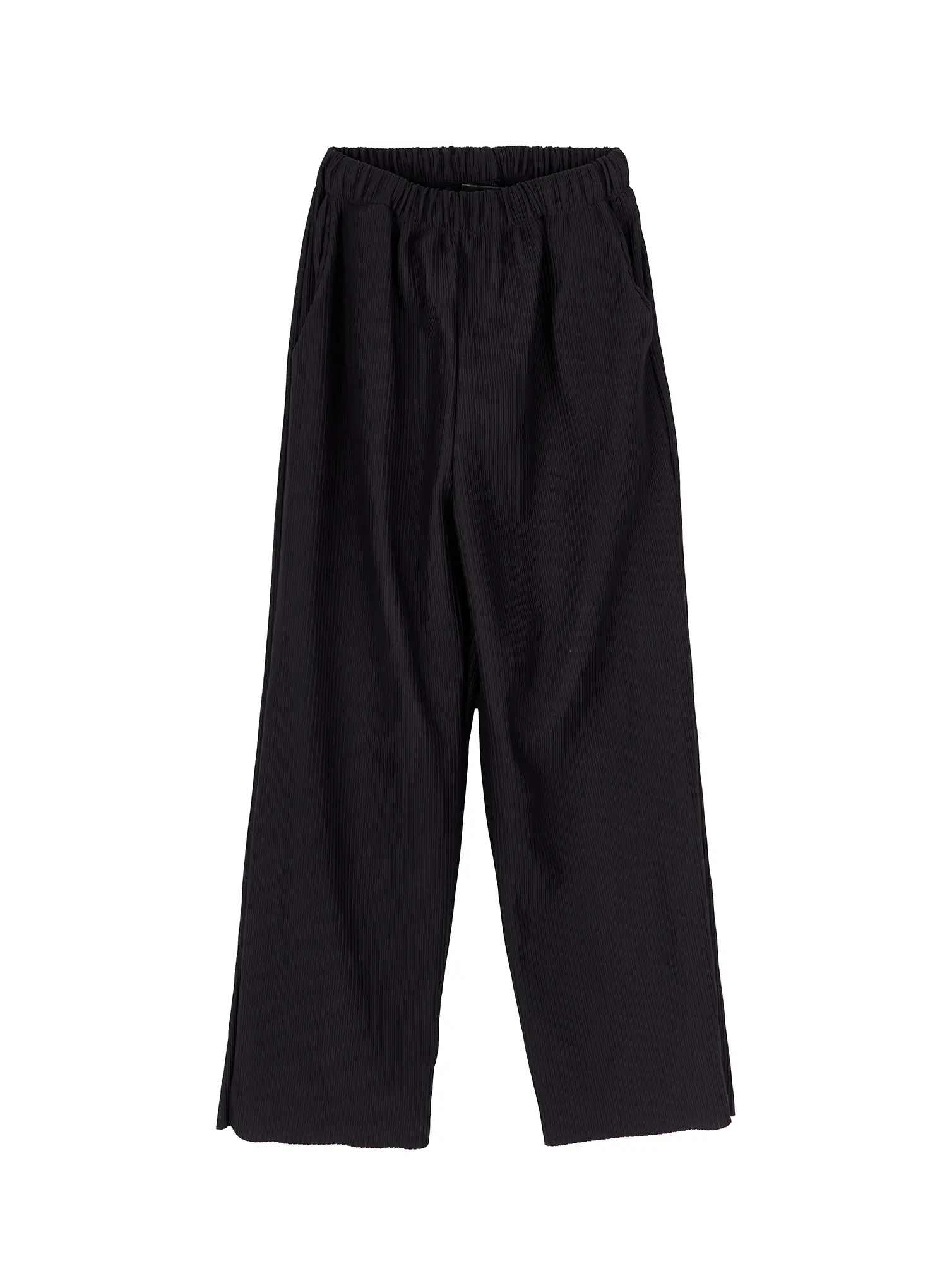 Men's Pleated Wide Leg Pants (Dark Gray) IY504 - Image 2