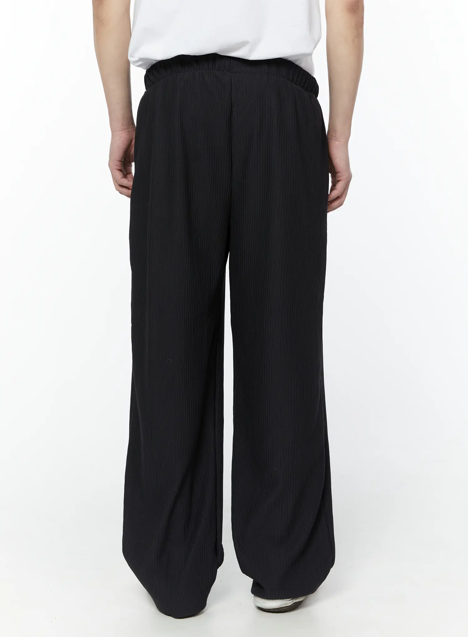 Men's Pleated Wide Leg Pants (Dark Gray) IY504 - Image 7