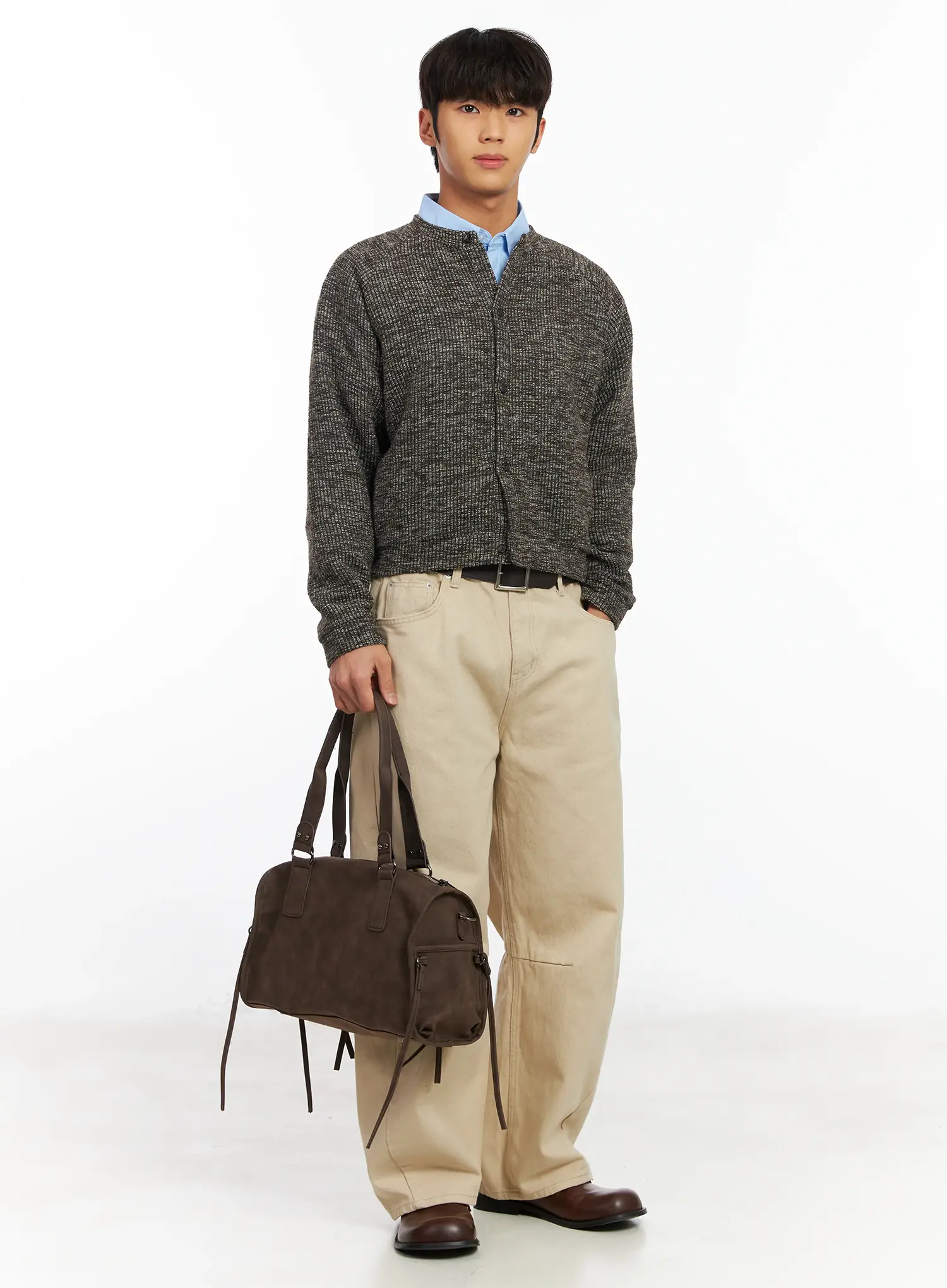Men's Raglan Knit Jacket IF504 - Image 8