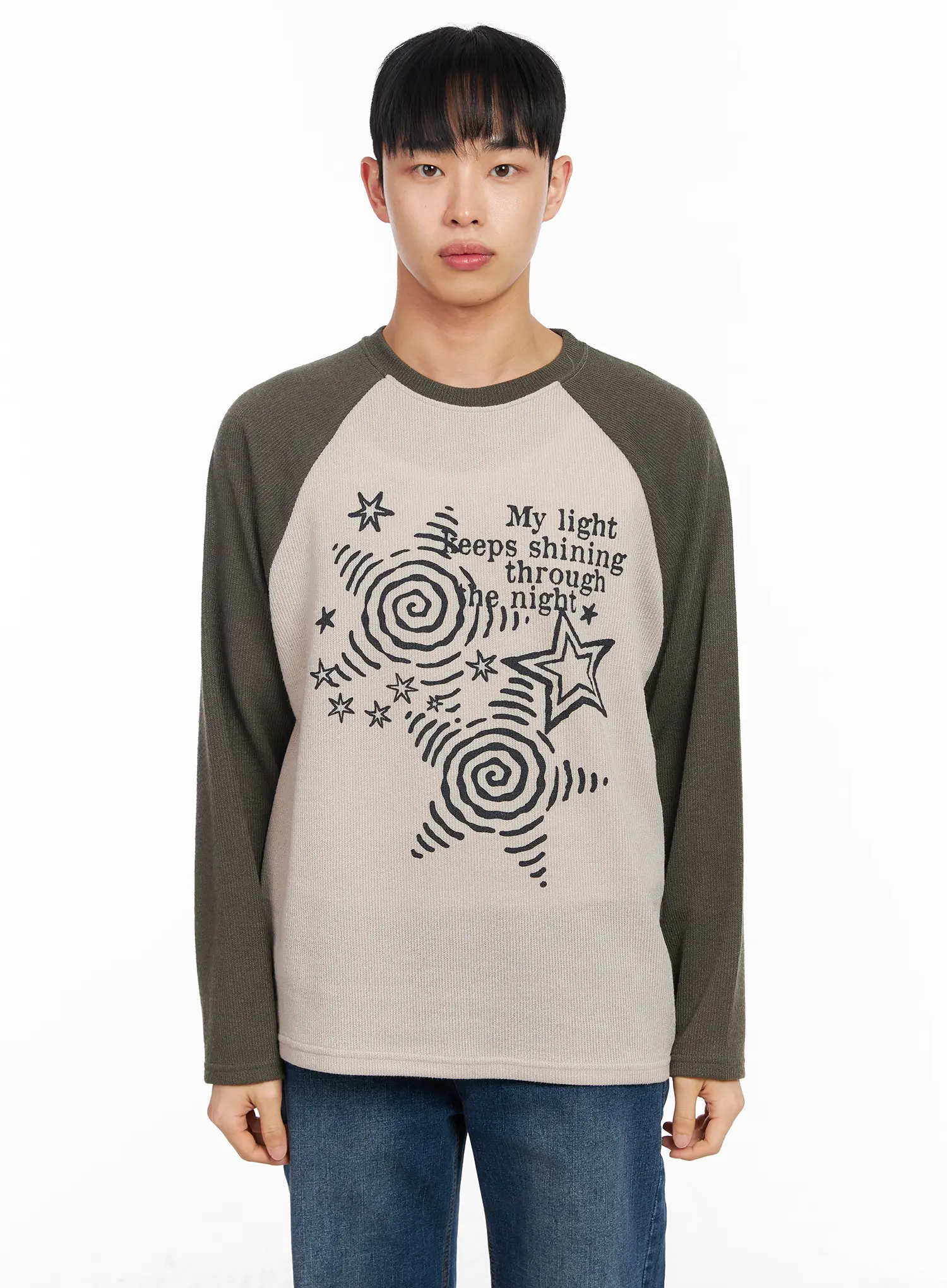 Men's Raglan Knit Long Sleeve IA502 - Image 10