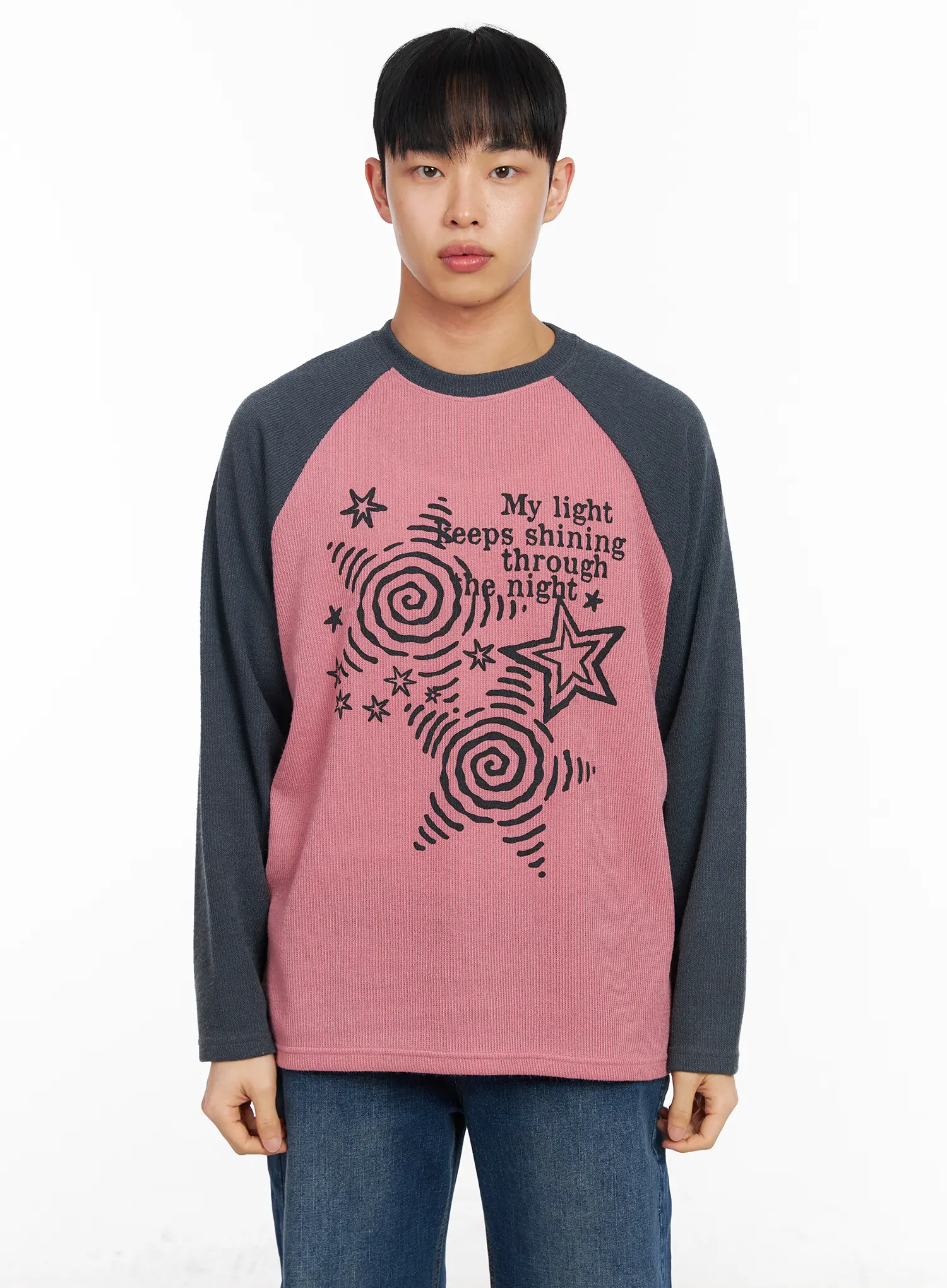 Men's Raglan Knit Long Sleeve IA502 - Image 11
