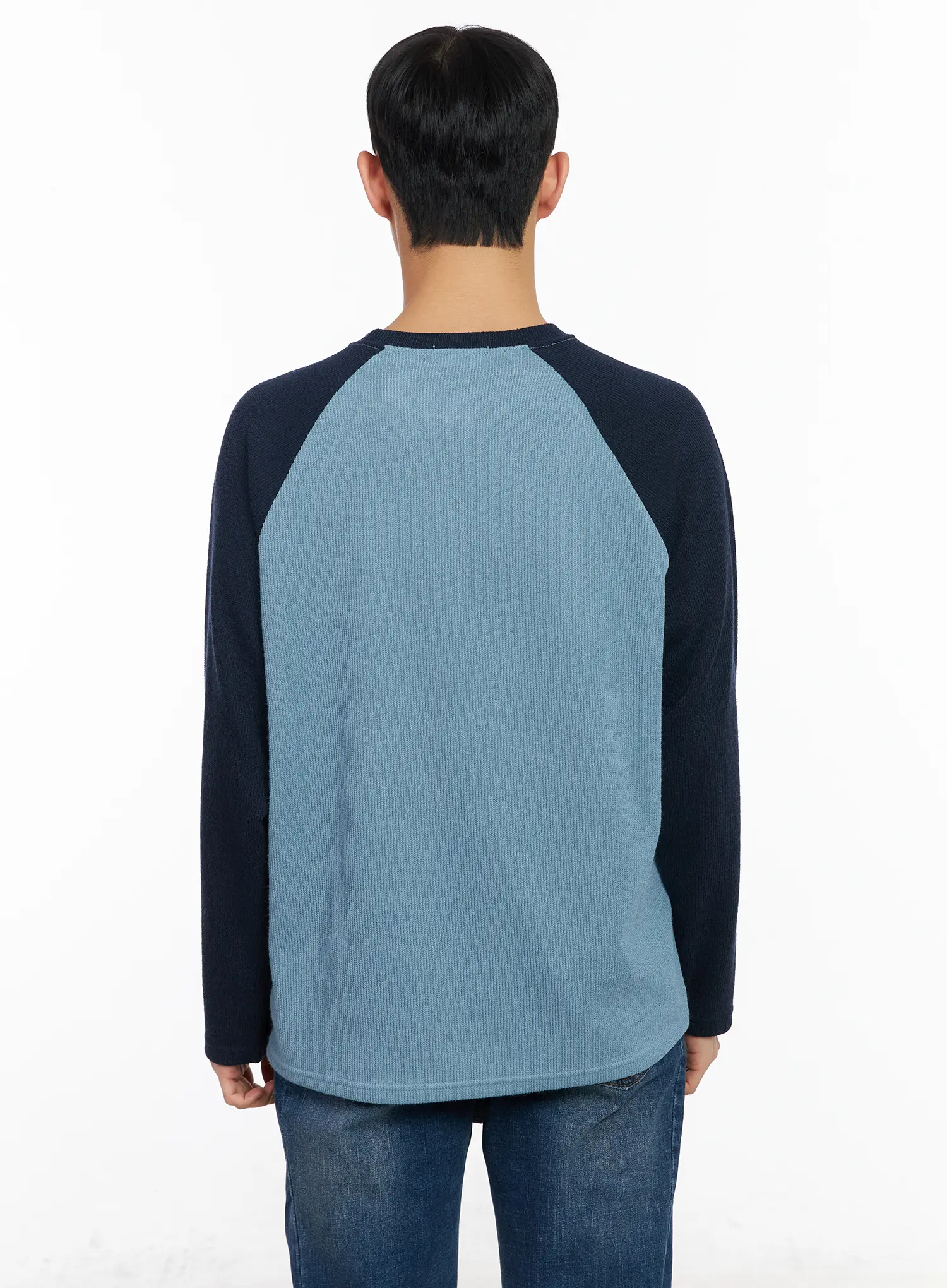 Men's Raglan Knit Long Sleeve IA502 - Image 5