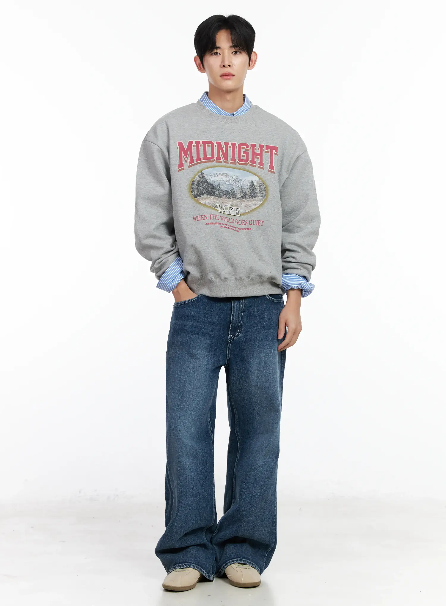 Men's Relaxed Fit Jeans IM523 - Image 10