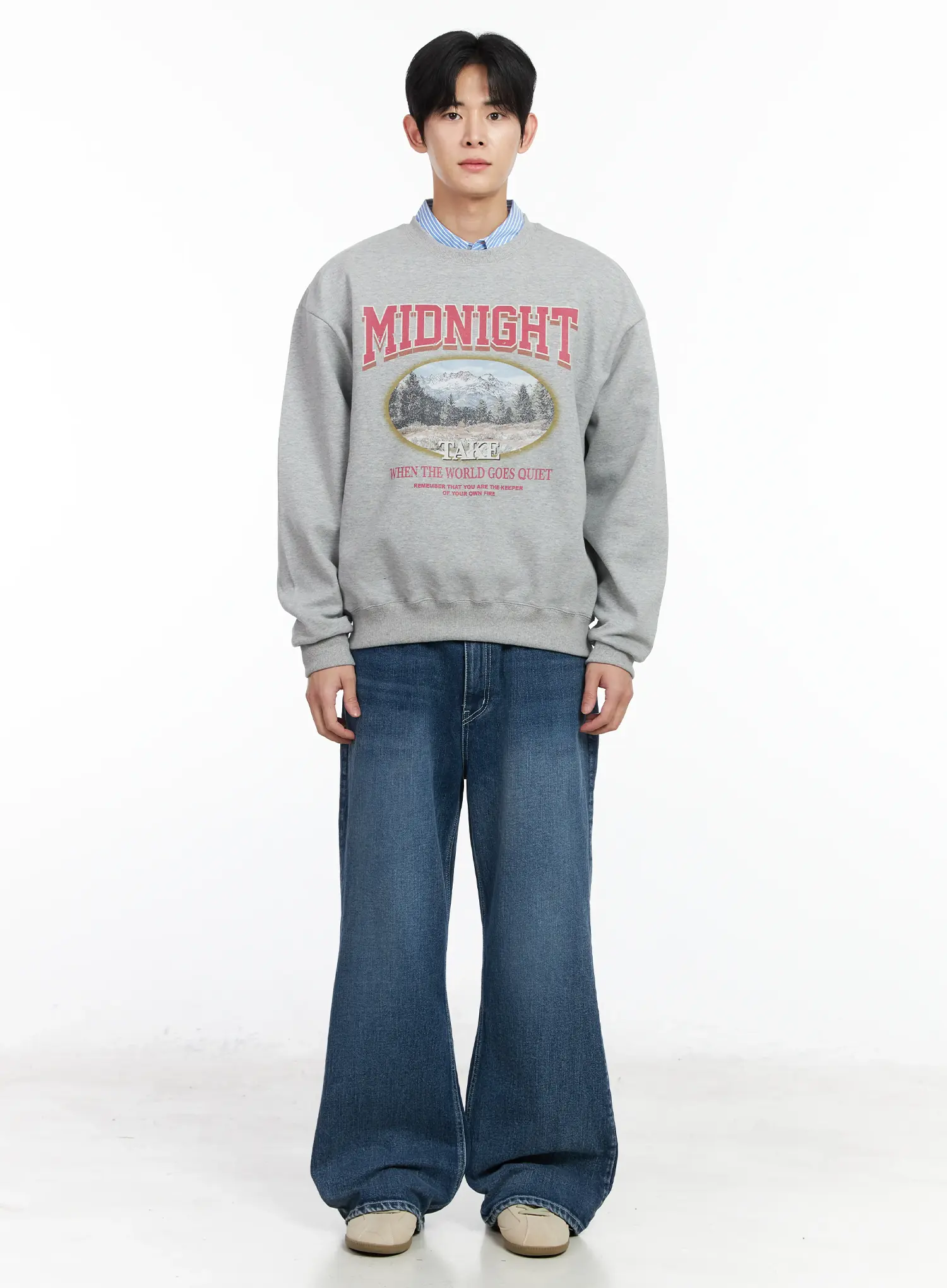 Men's Relaxed Fit Jeans IM523 - Image 3