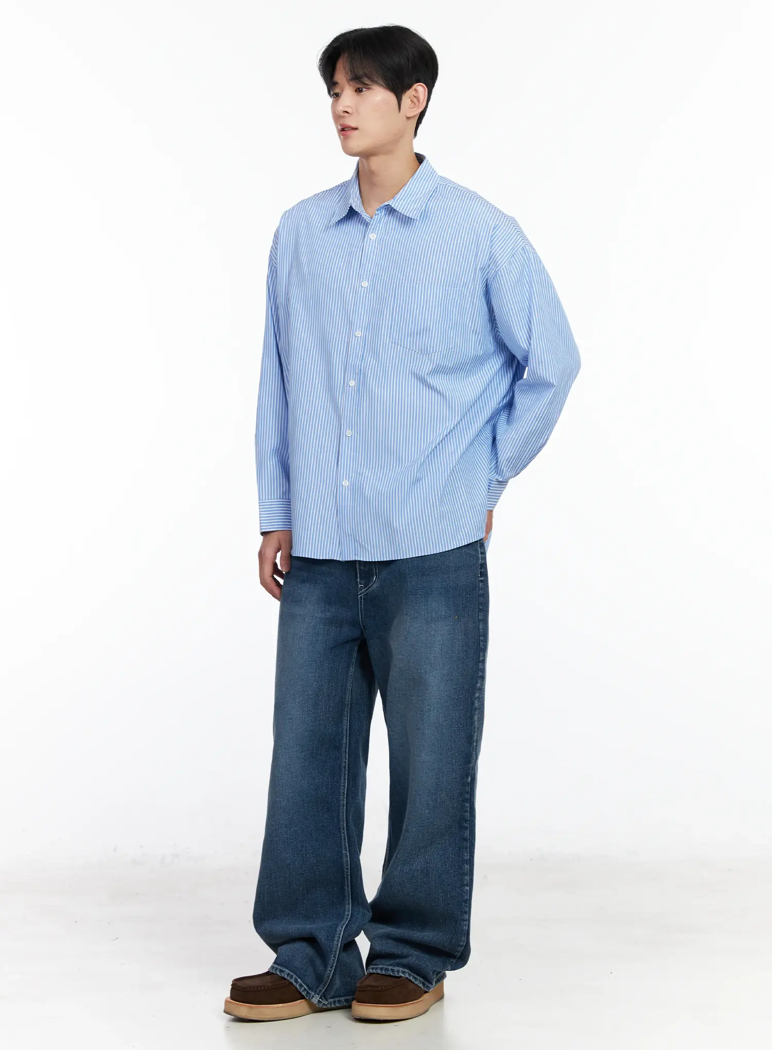 Men's Relaxed Fit Jeans IM523 - Image 7