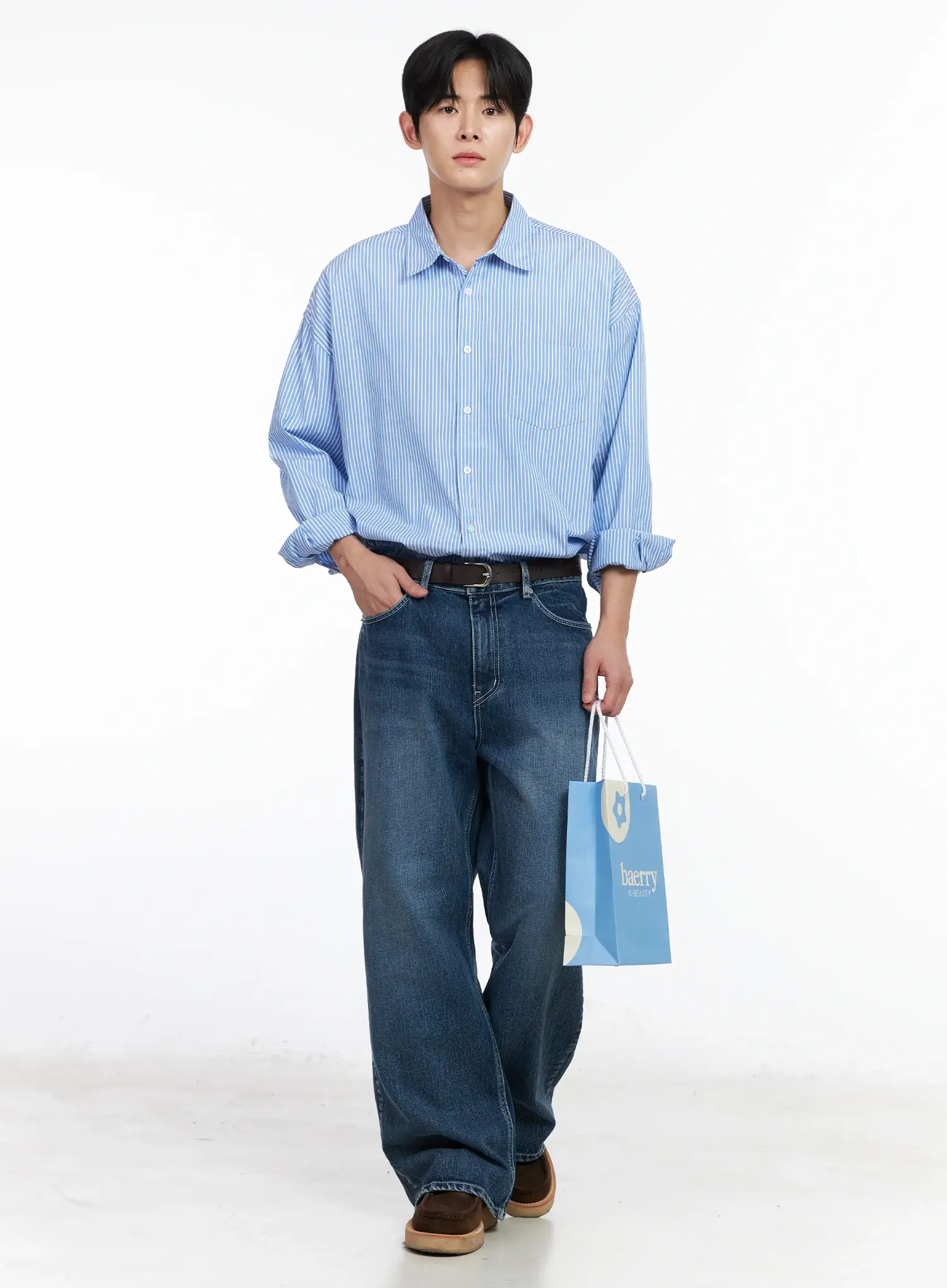 Men's Relaxed Fit Jeans IM523 - Image 8