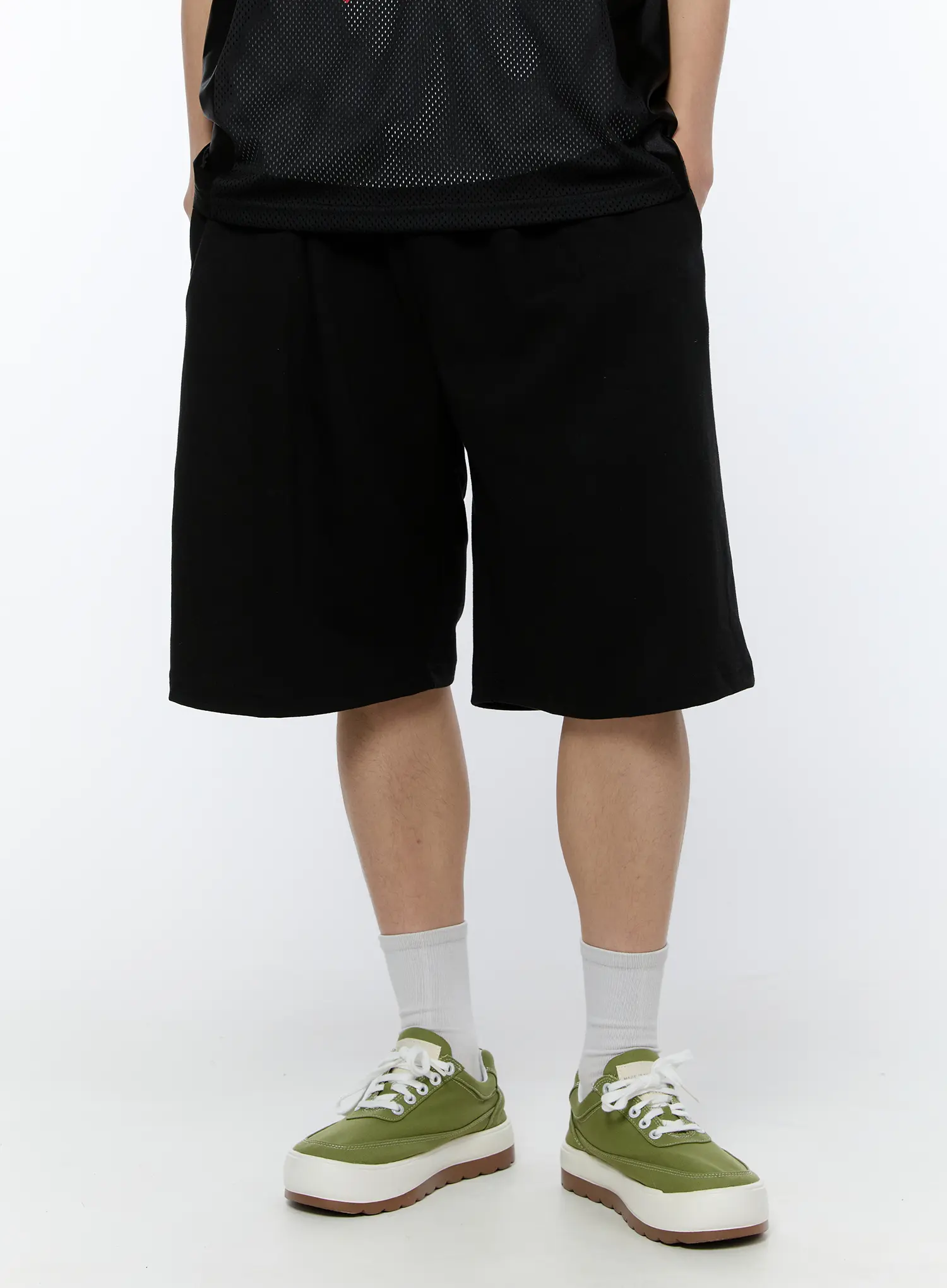 Men's Relaxed-Fit Sweatshorts (Black) IA517