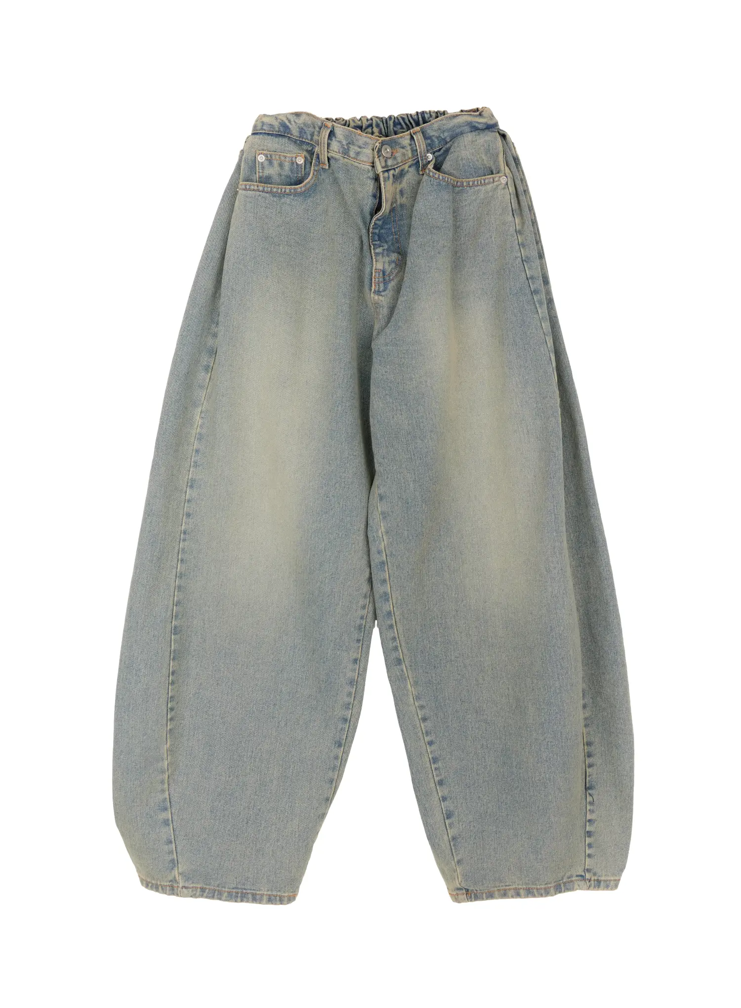 Men's Relaxed Fit Wide-Leg Jeans (Blue) ID502 - Image 12