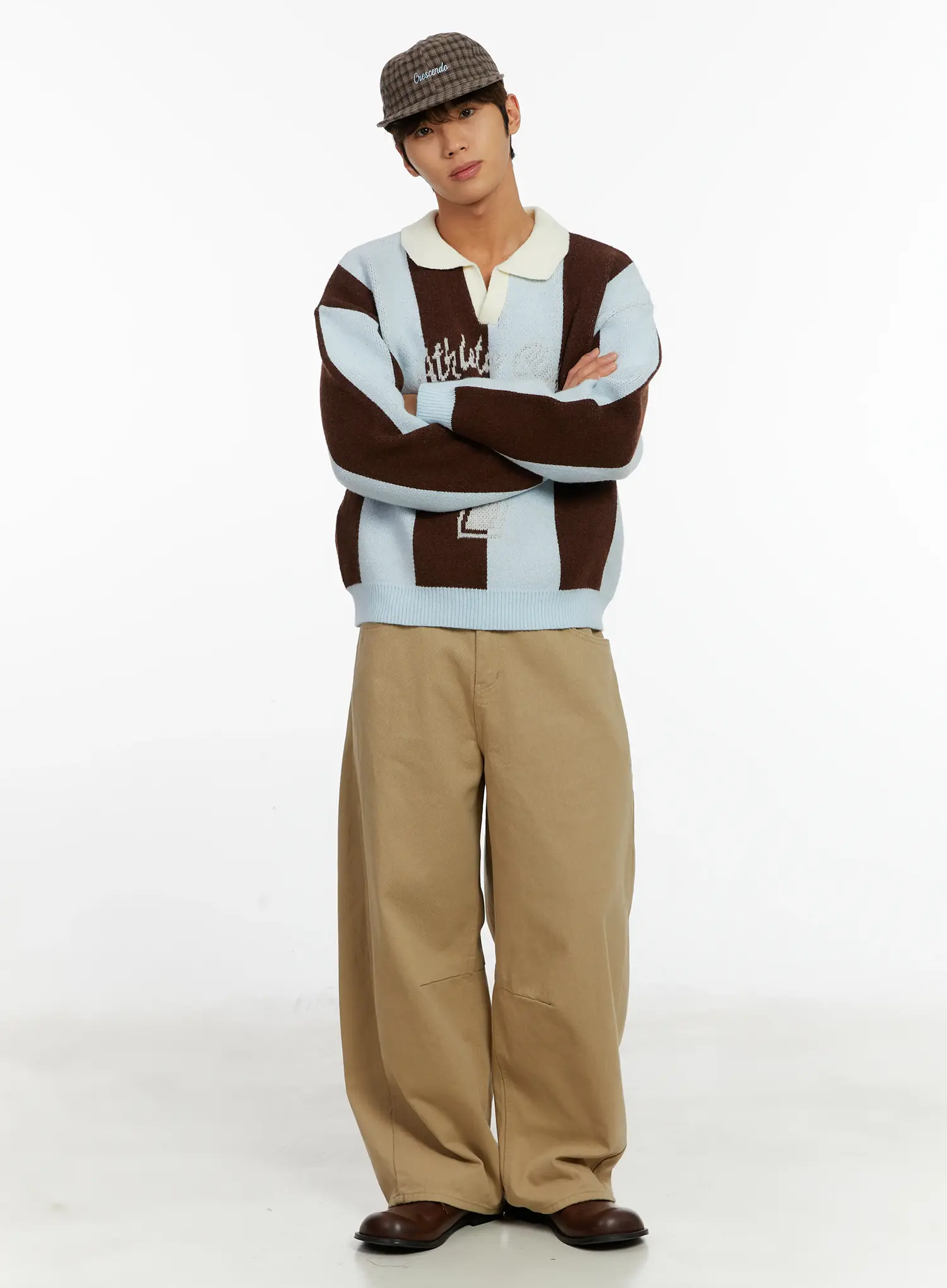 Men's Retro Athletic Club Knit Sweater ID523 - Image 8