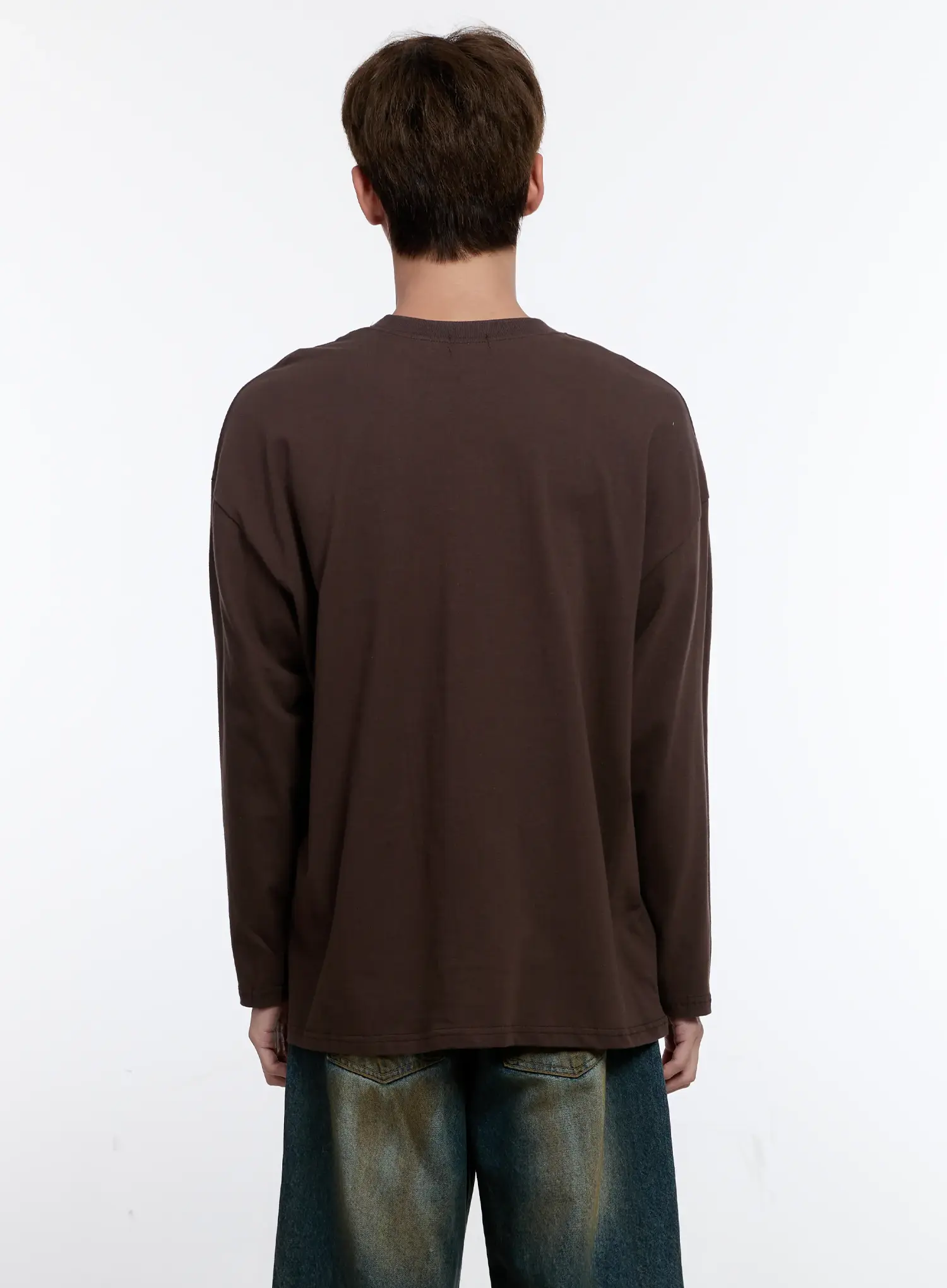 Men's Retro Print Long Sleeve Tee IS530 - Image 6