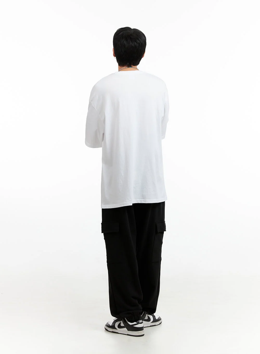 Men's Round Neck Graphic T-Shirt (White) IG402 - Image 8
