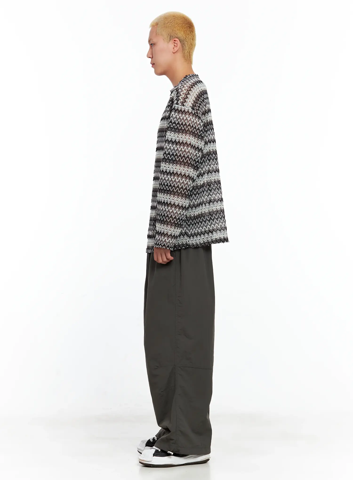 Men's Seam Detail Balloon-Fit Drawstring Pants IL511 - Image 5