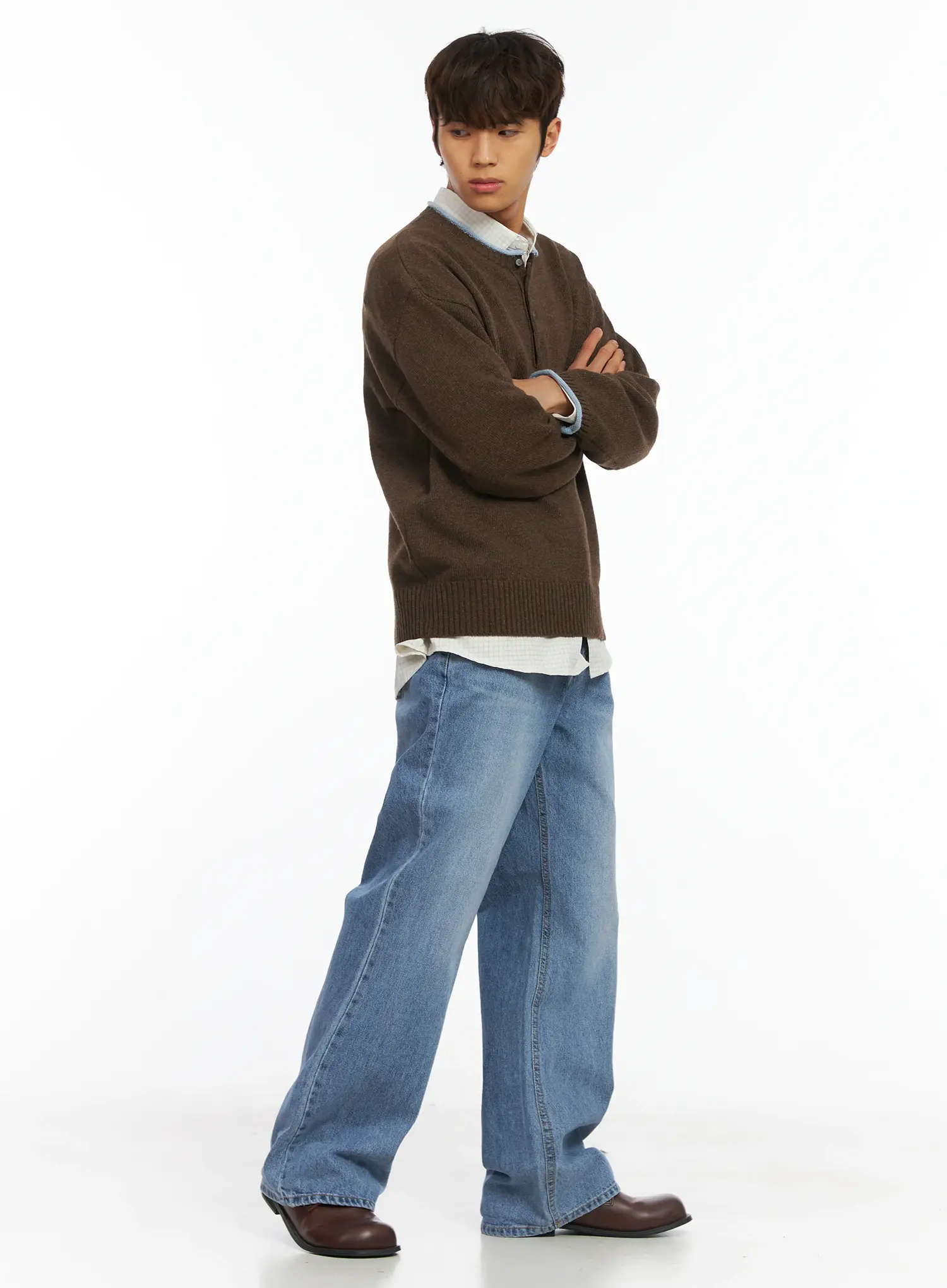 Men's Semi-Flared Jeans IJ514 - Image 2