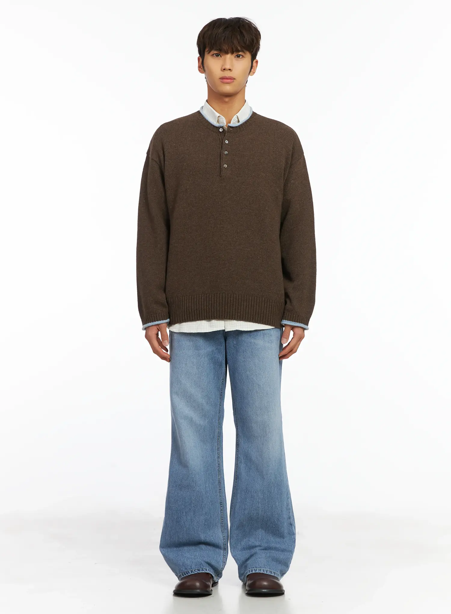Men's Semi-Flared Jeans IJ514 - Image 3