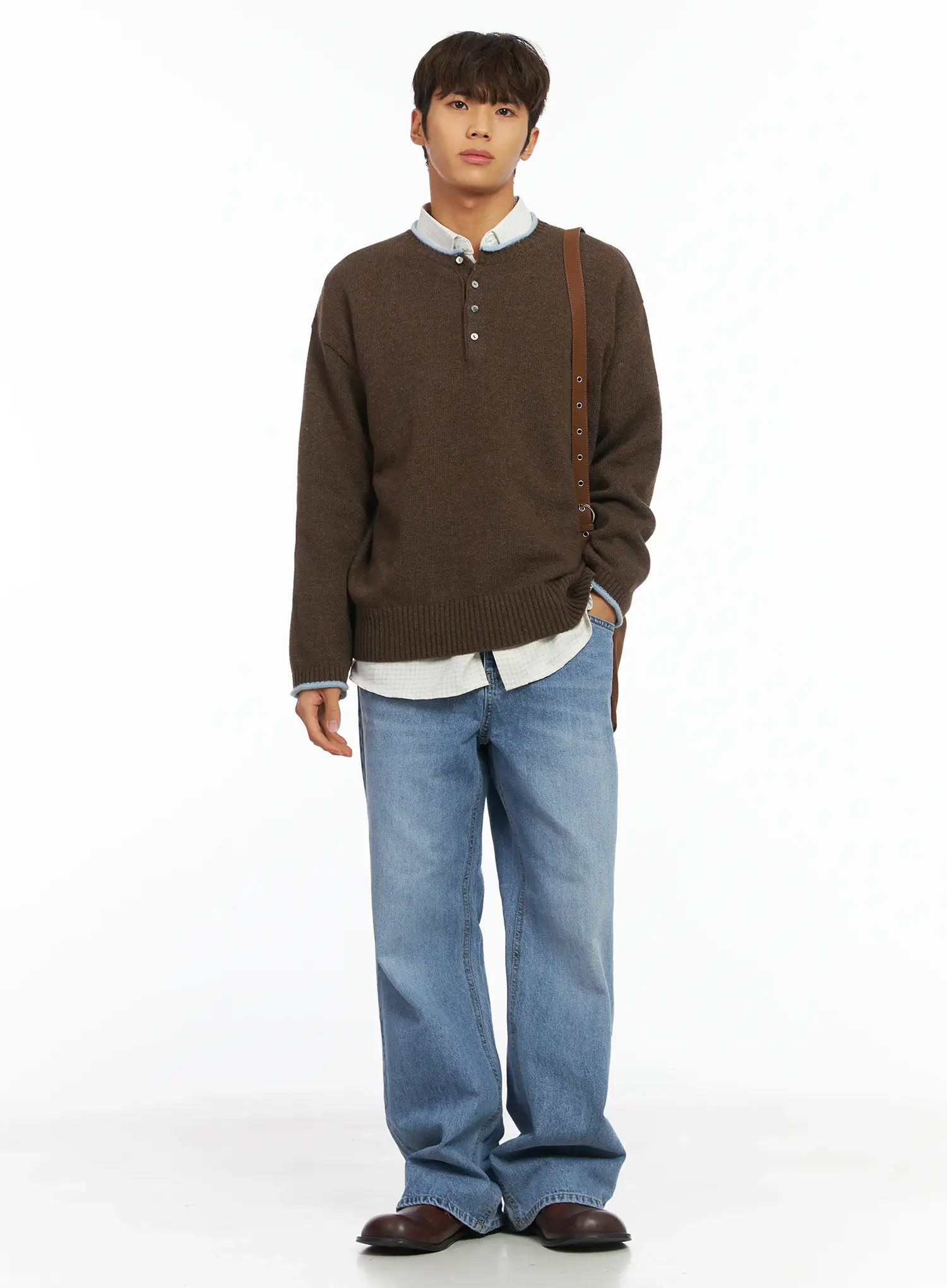 Men's Semi-Flared Jeans IJ514 - Image 7