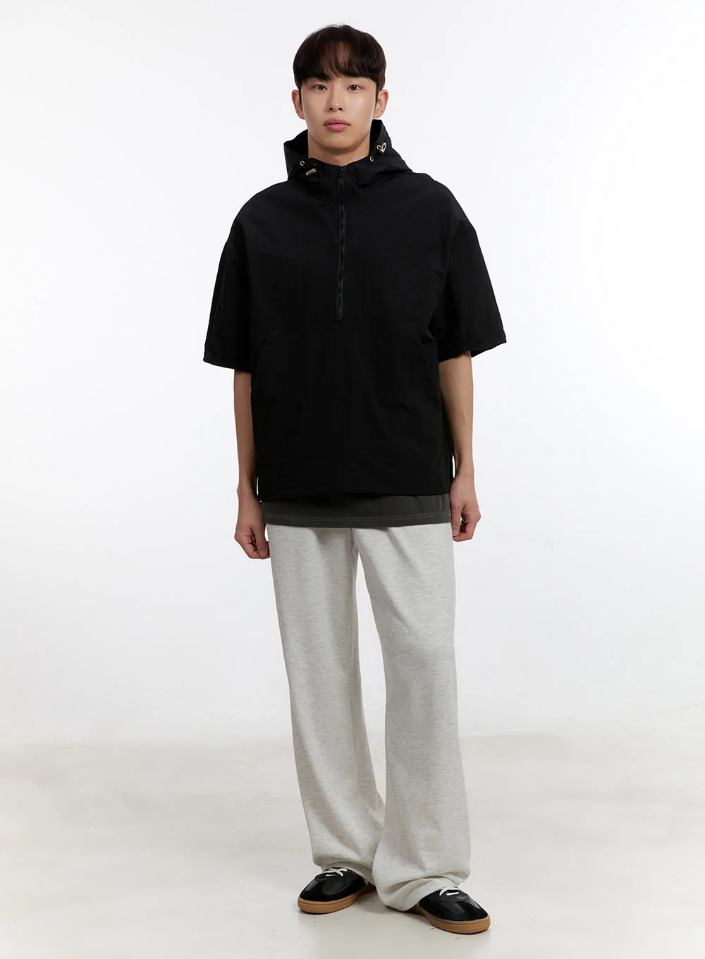 Men's Short Sleeve Anorak Jacket IA507 - Image 2