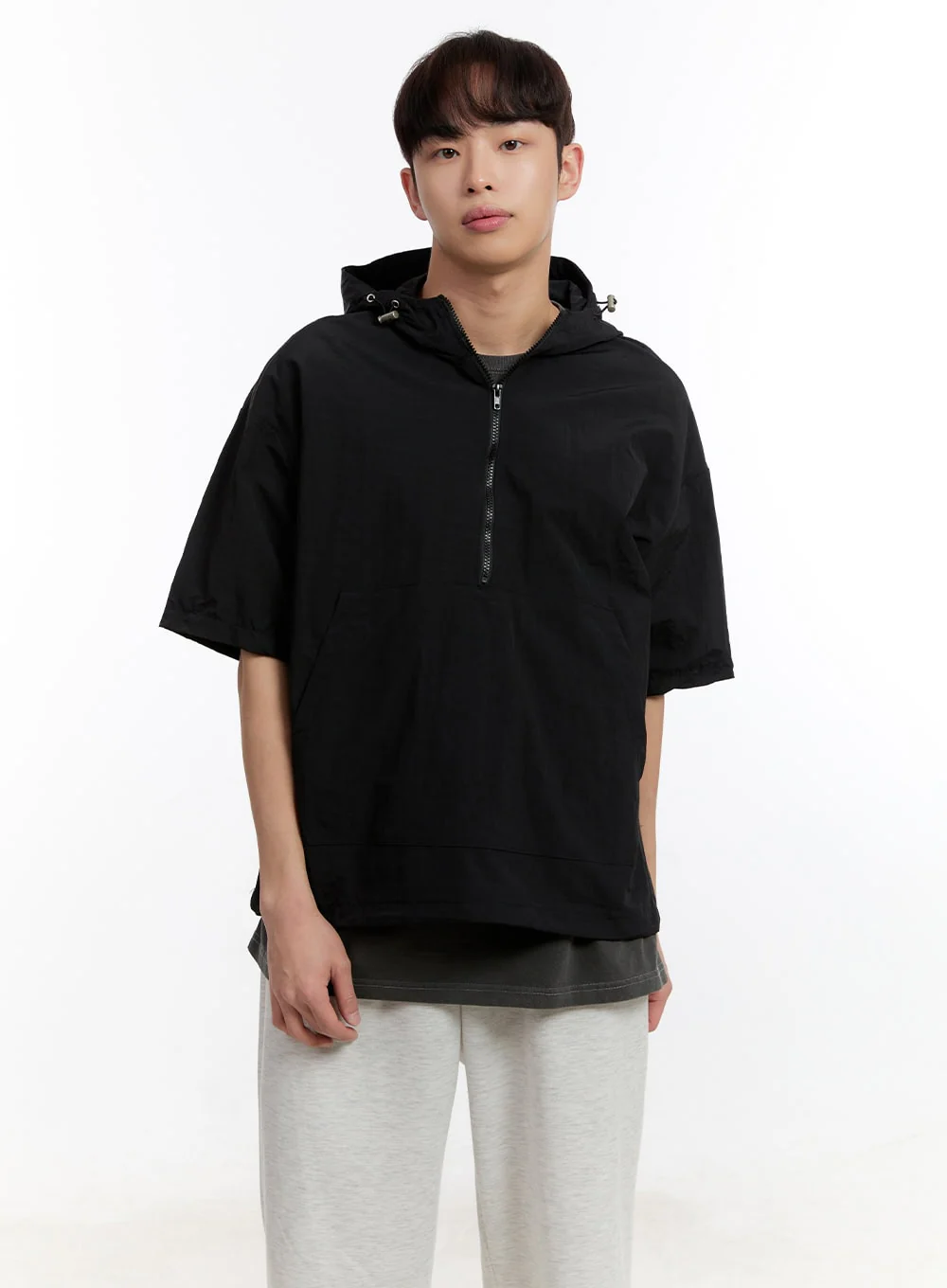 Men's Short Sleeve Anorak Jacket IA507 - Image 3