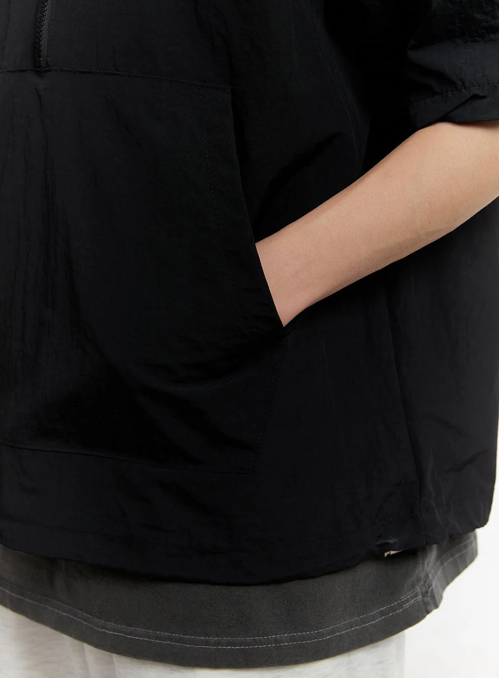 Men's Short Sleeve Anorak Jacket IA507 - Image 6