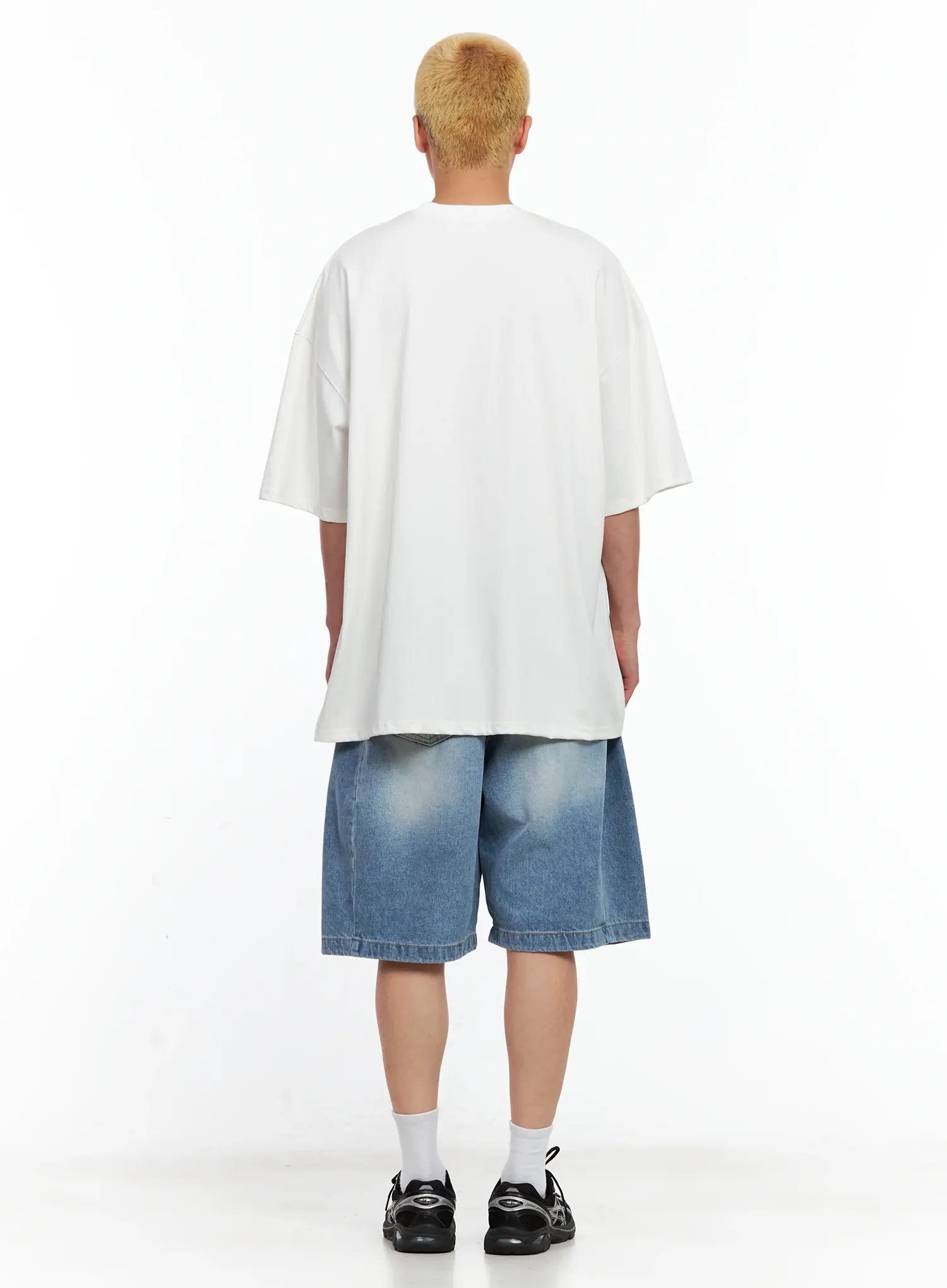 Men's Side-Drape Denim Jorts IL514 - Image 10