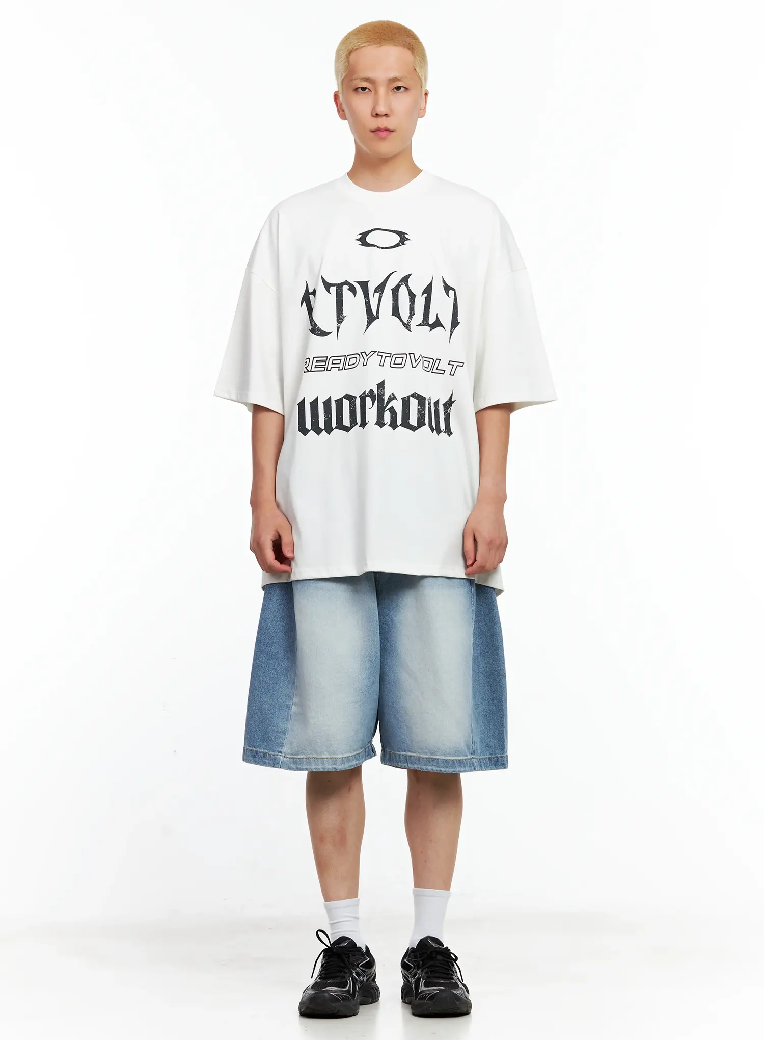 Men's Side-Drape Denim Jorts IL514 - Image 3