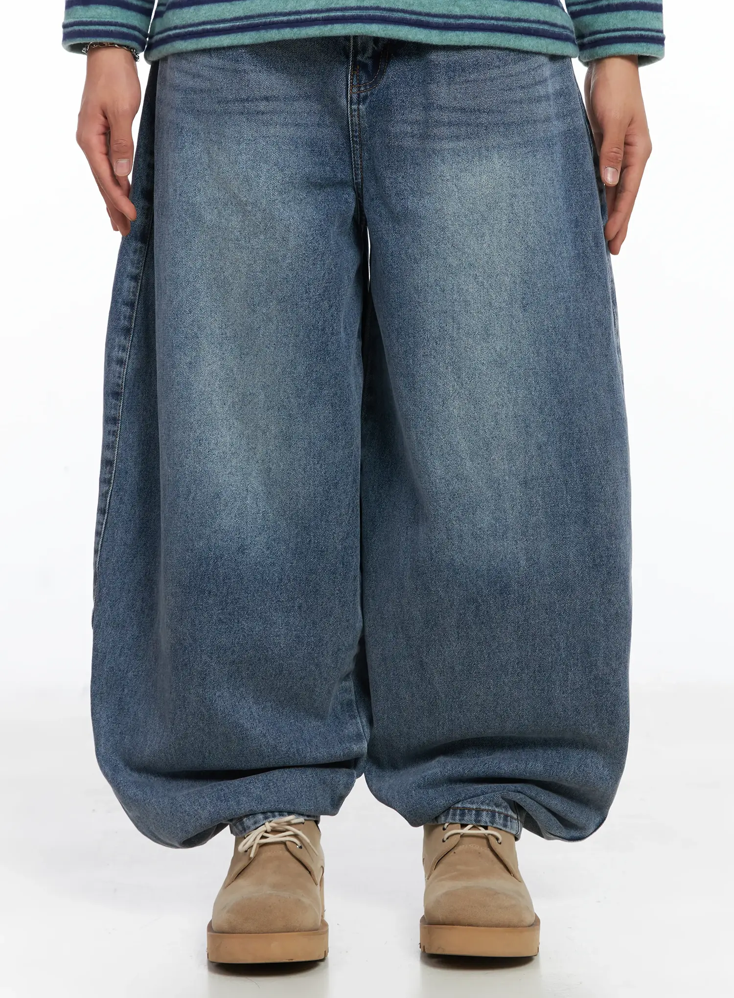 Men's Simple Balloon Fit Jeans IJ512