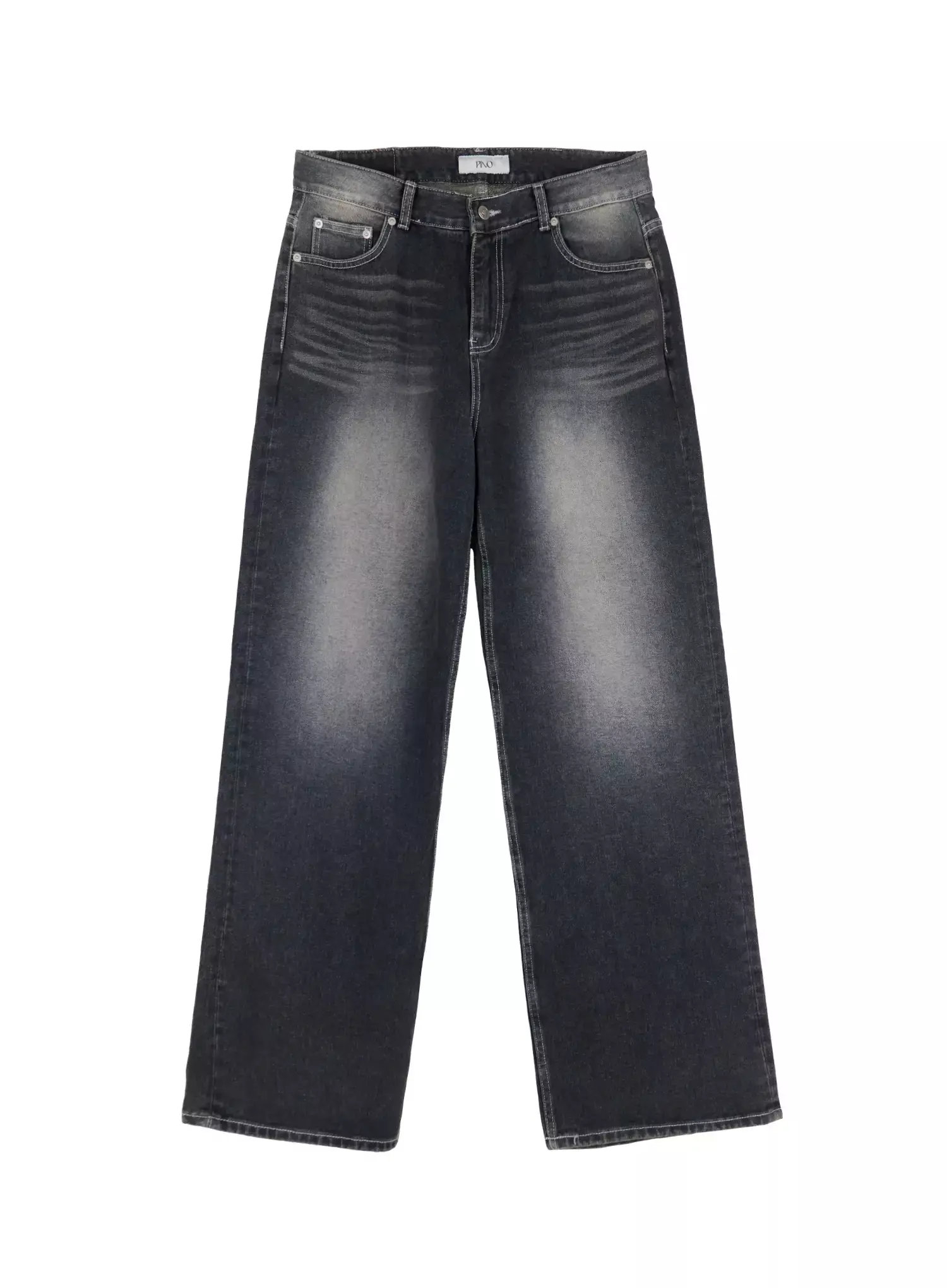 Men's Smoky Faded Wide Denim Jeans IO516 - Image 16