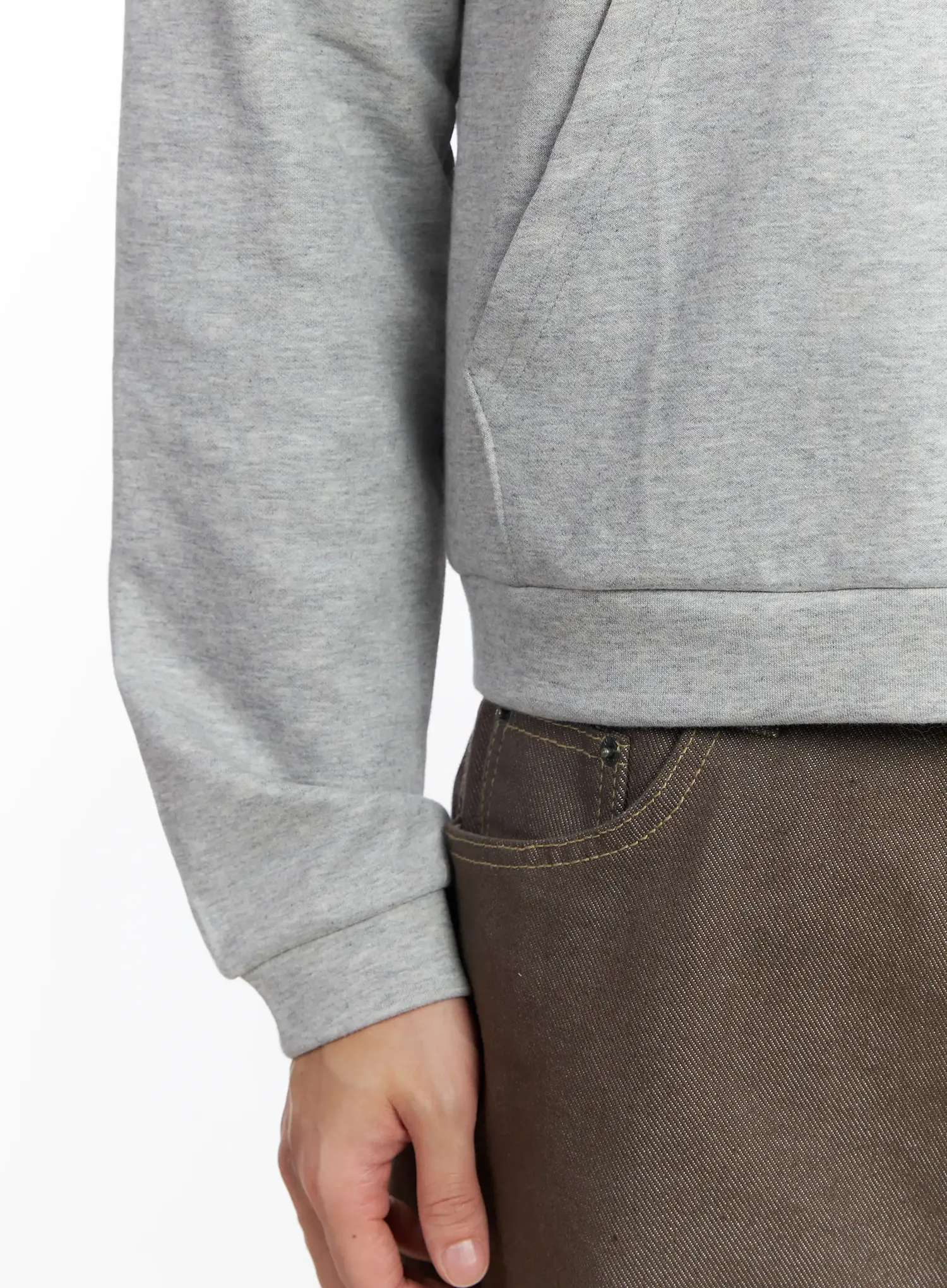 Men's Soft Basic Collared Zip-Up Jacket IF516 - Image 12