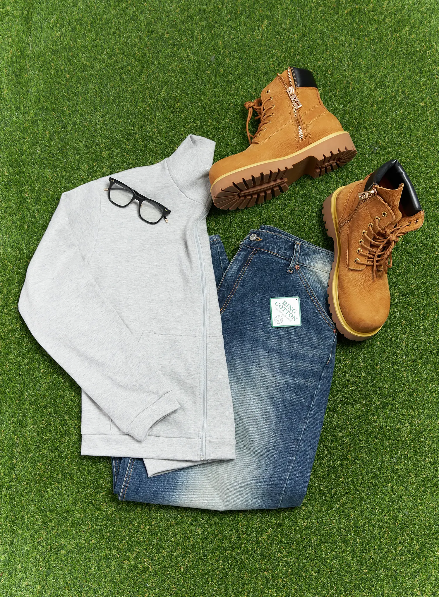 Men's Soft Basic Collared Zip-Up Jacket IF516 - Image 2