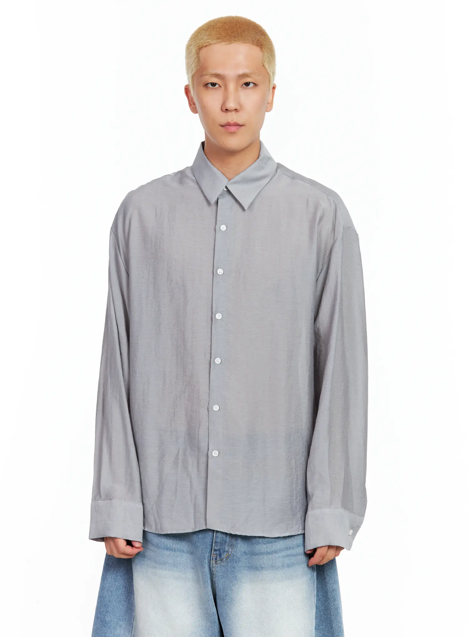 Men's Soft Linen Long-Sleeve Shirt IL514 - Image 15