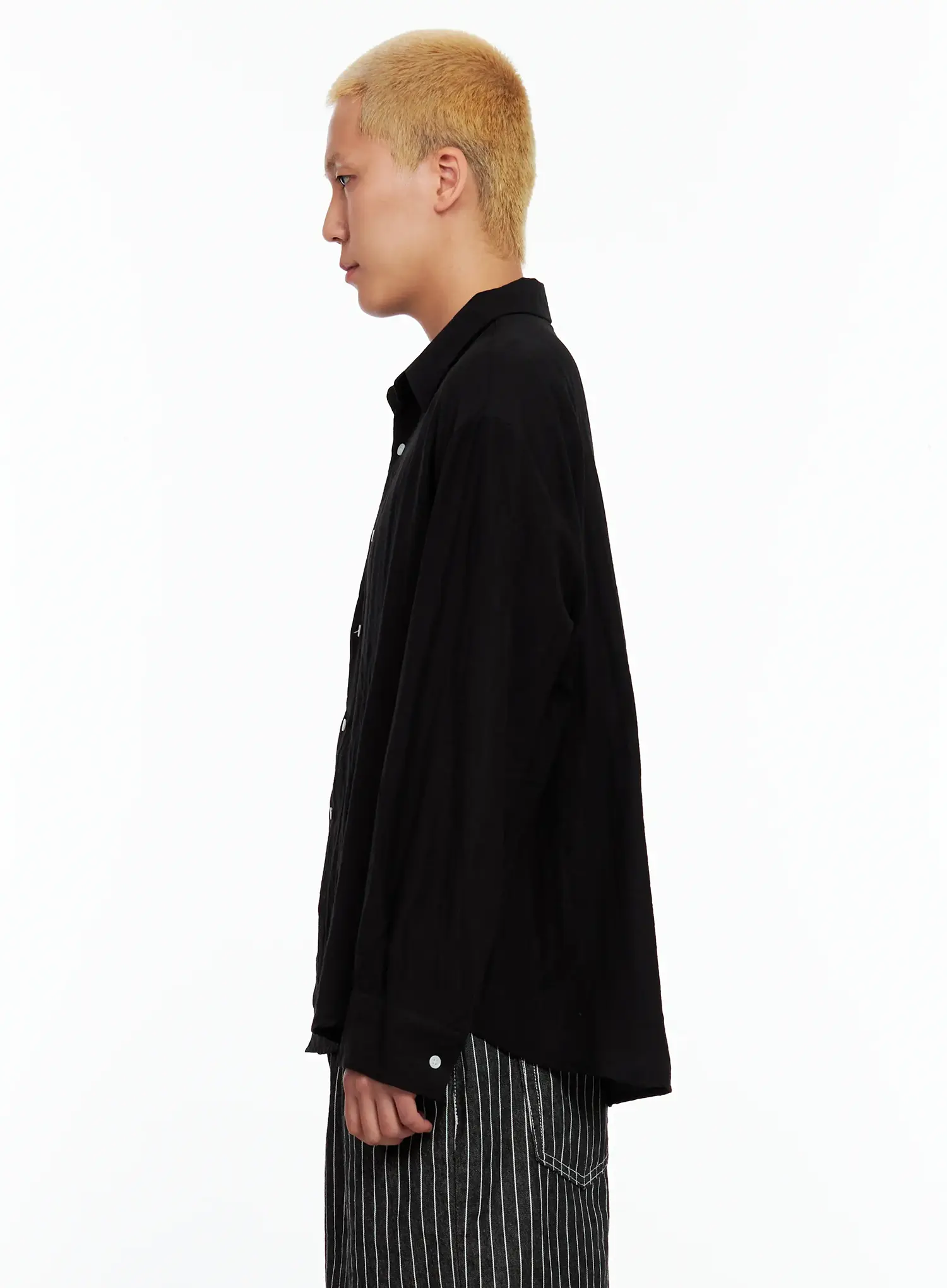 Men's Soft Linen Long-Sleeve Shirt IL514 - Image 6